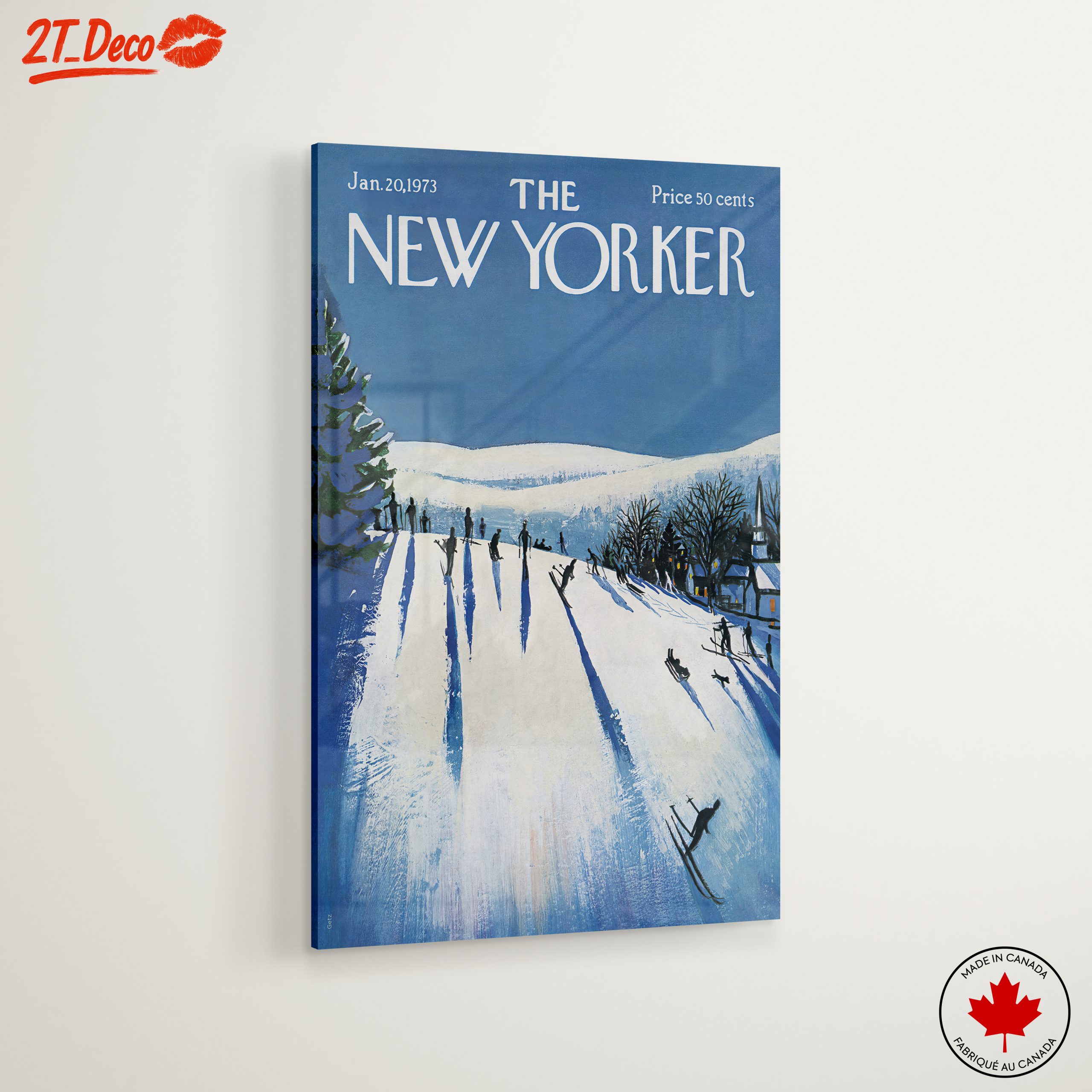 The New Yorker Vintage Skiing Cover Art - Image 6