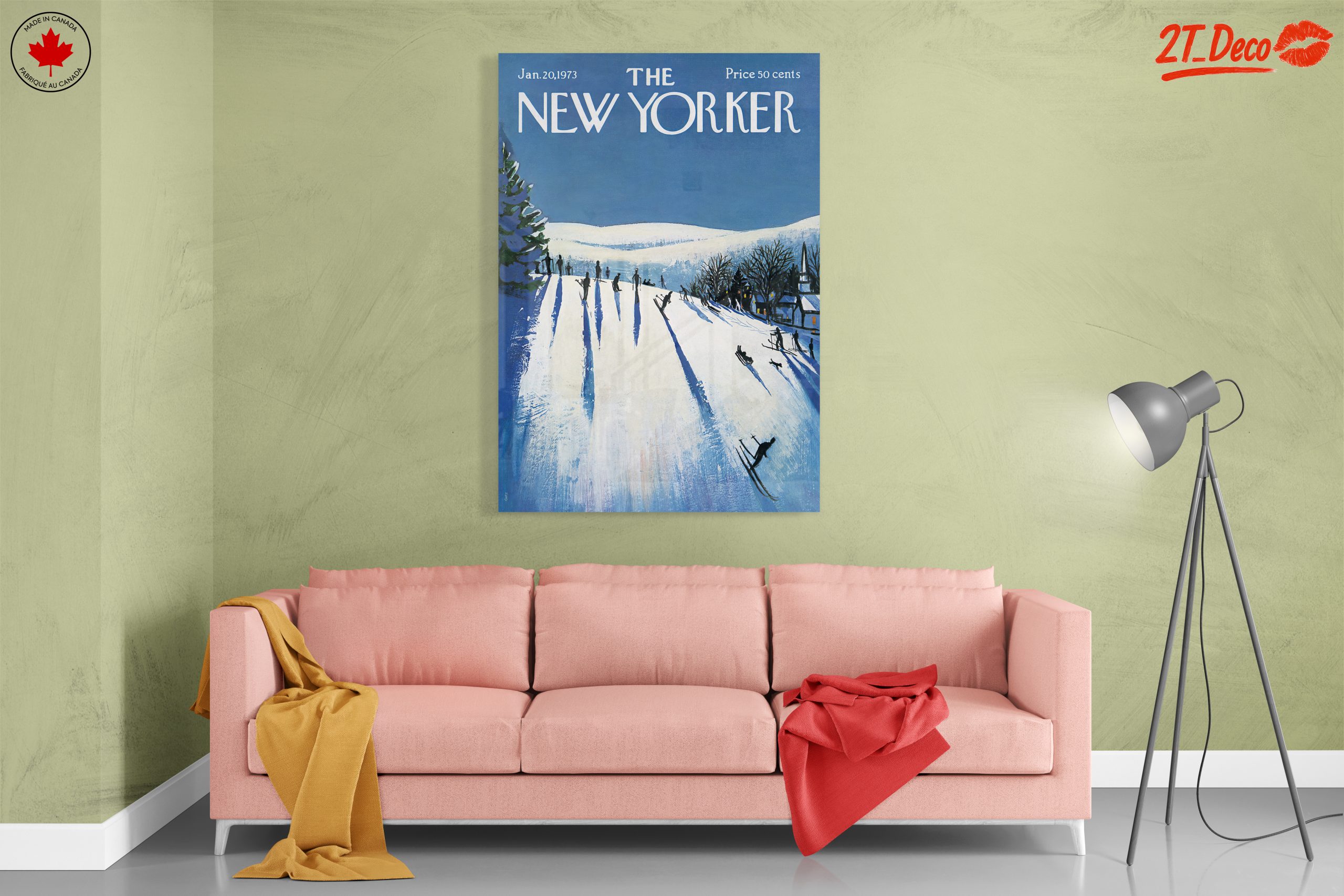 The New Yorker Vintage Skiing Cover Art - Image 7
