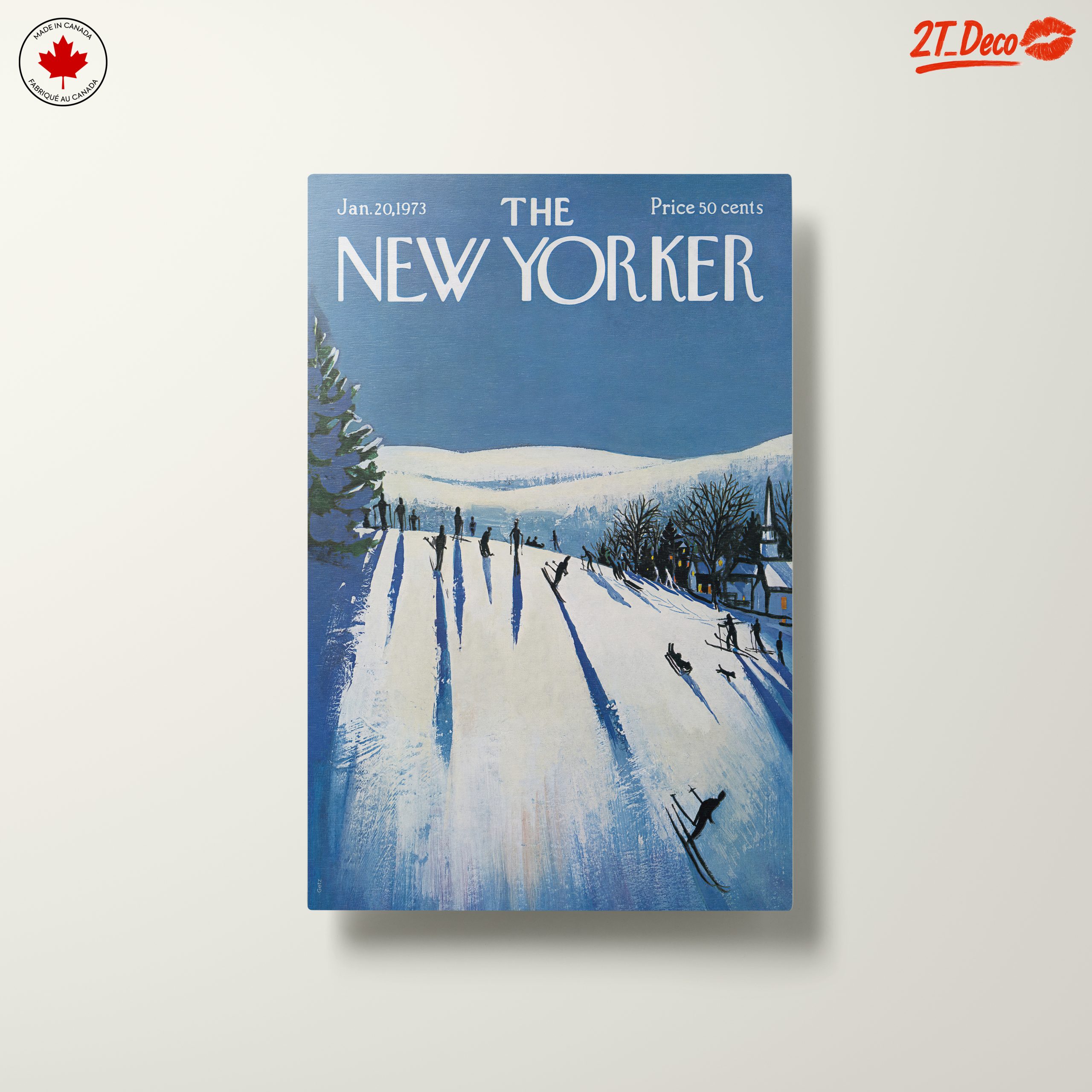 The New Yorker Vintage Skiing Cover Art - Image 10