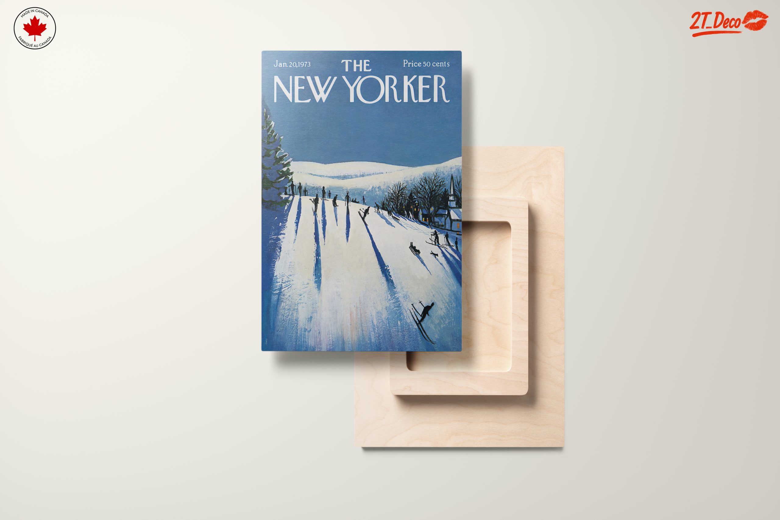 The New Yorker Vintage Skiing Cover Art - Image 11