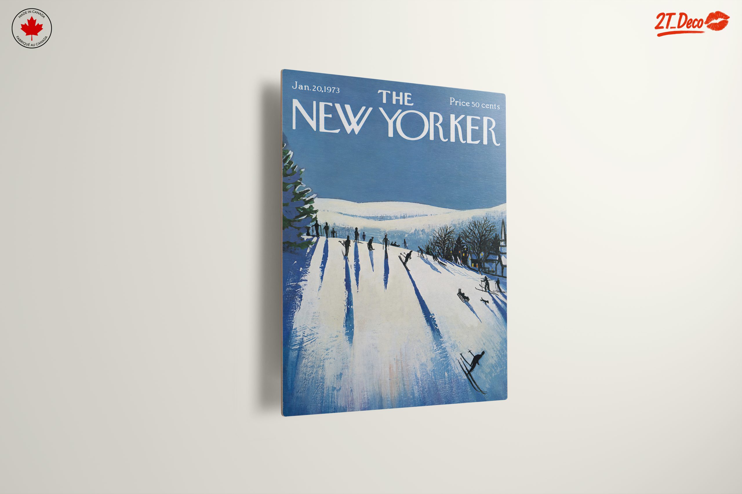 The New Yorker Vintage Skiing Cover Art - Image 13