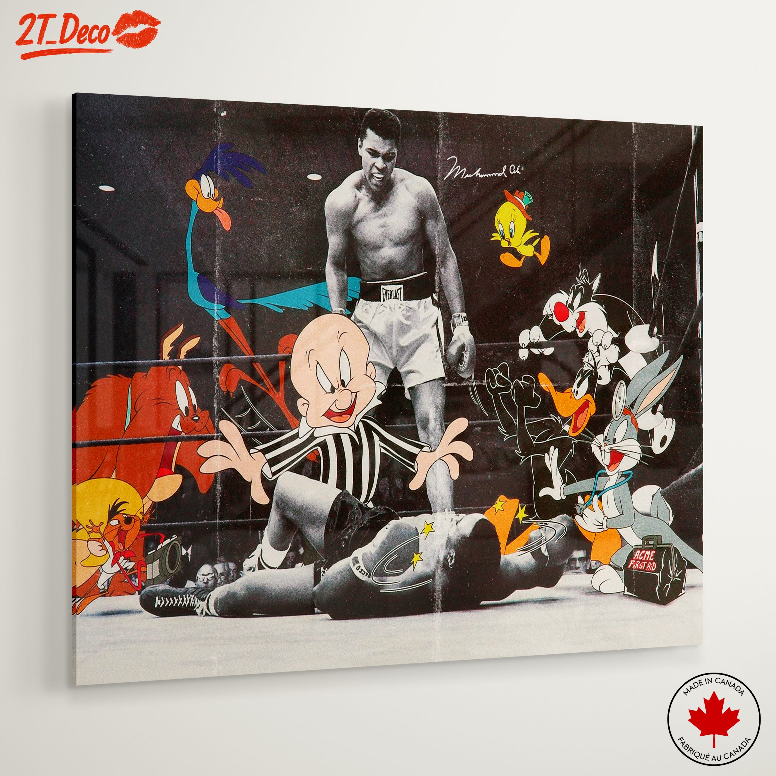 Muhammad Ali with Animated Characters Artwork - Image 6