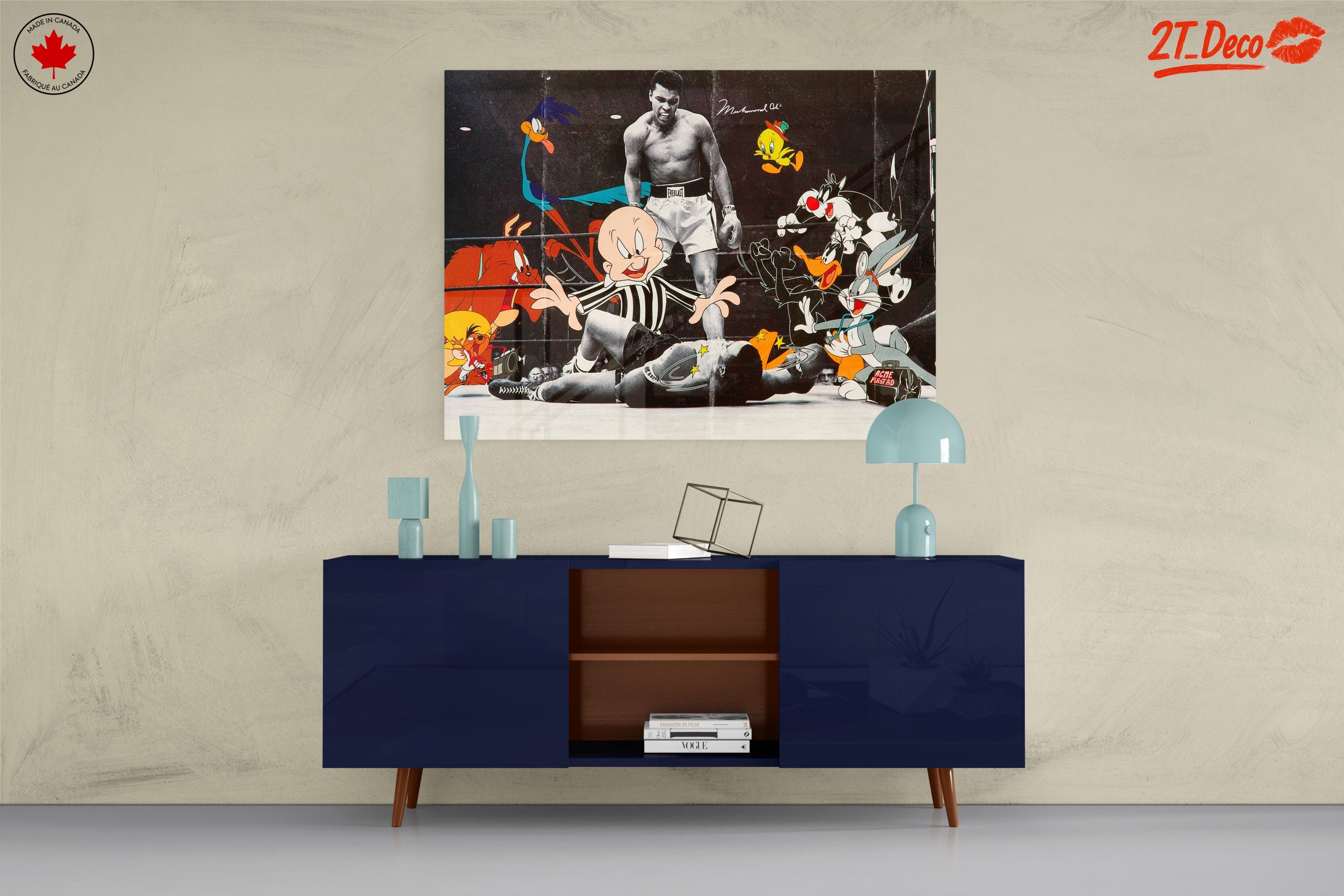 Muhammad Ali with Animated Characters Artwork - Image 8