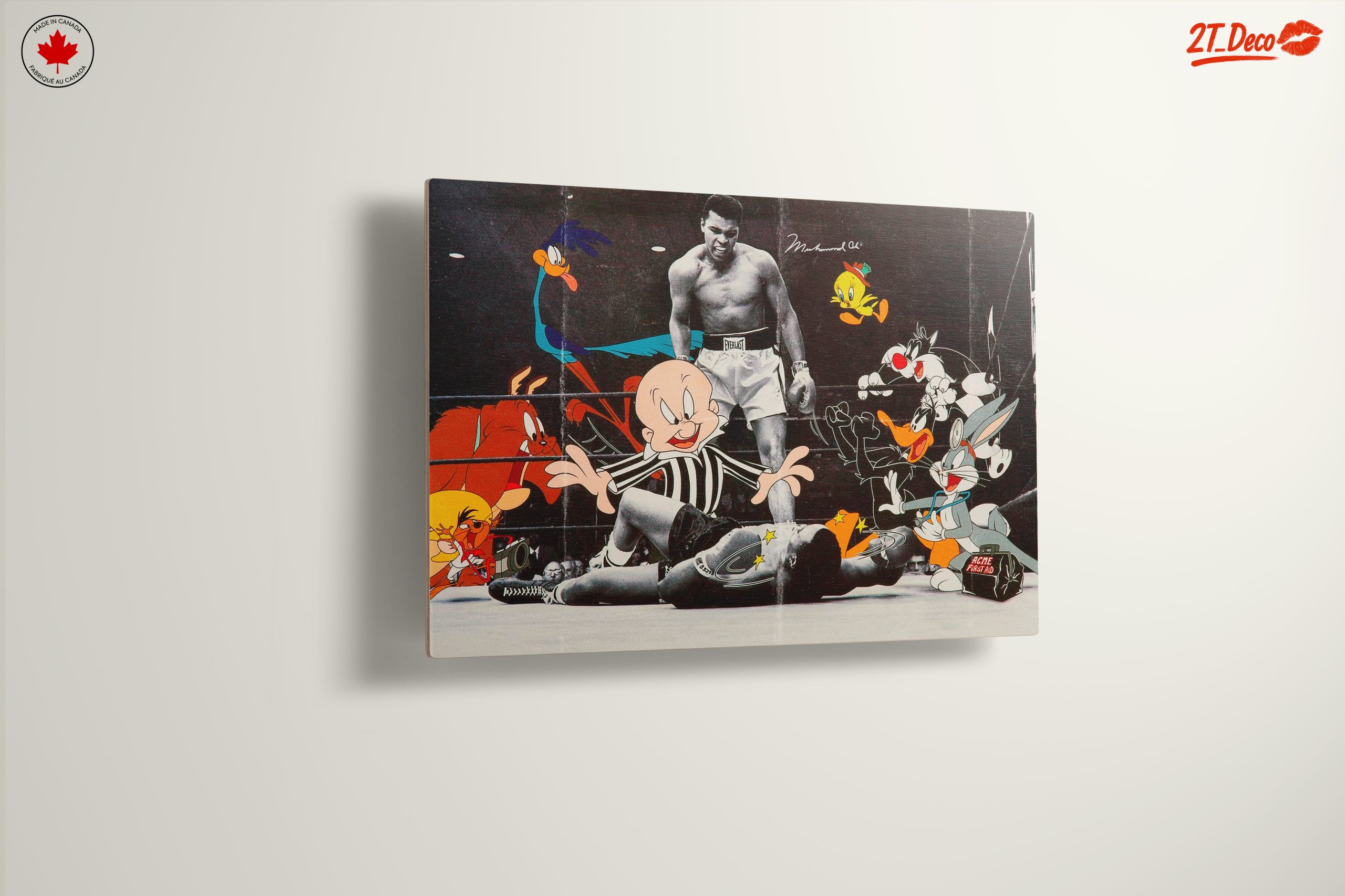 Muhammad Ali with Animated Characters Artwork - Image 13