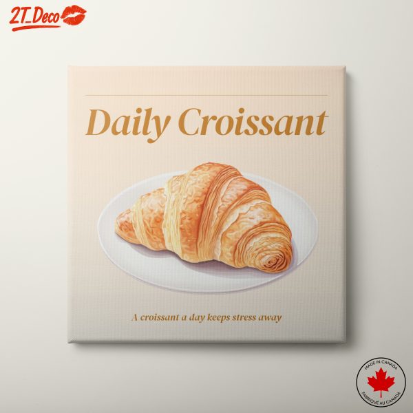 Stylized Abstract Croissant Artwork