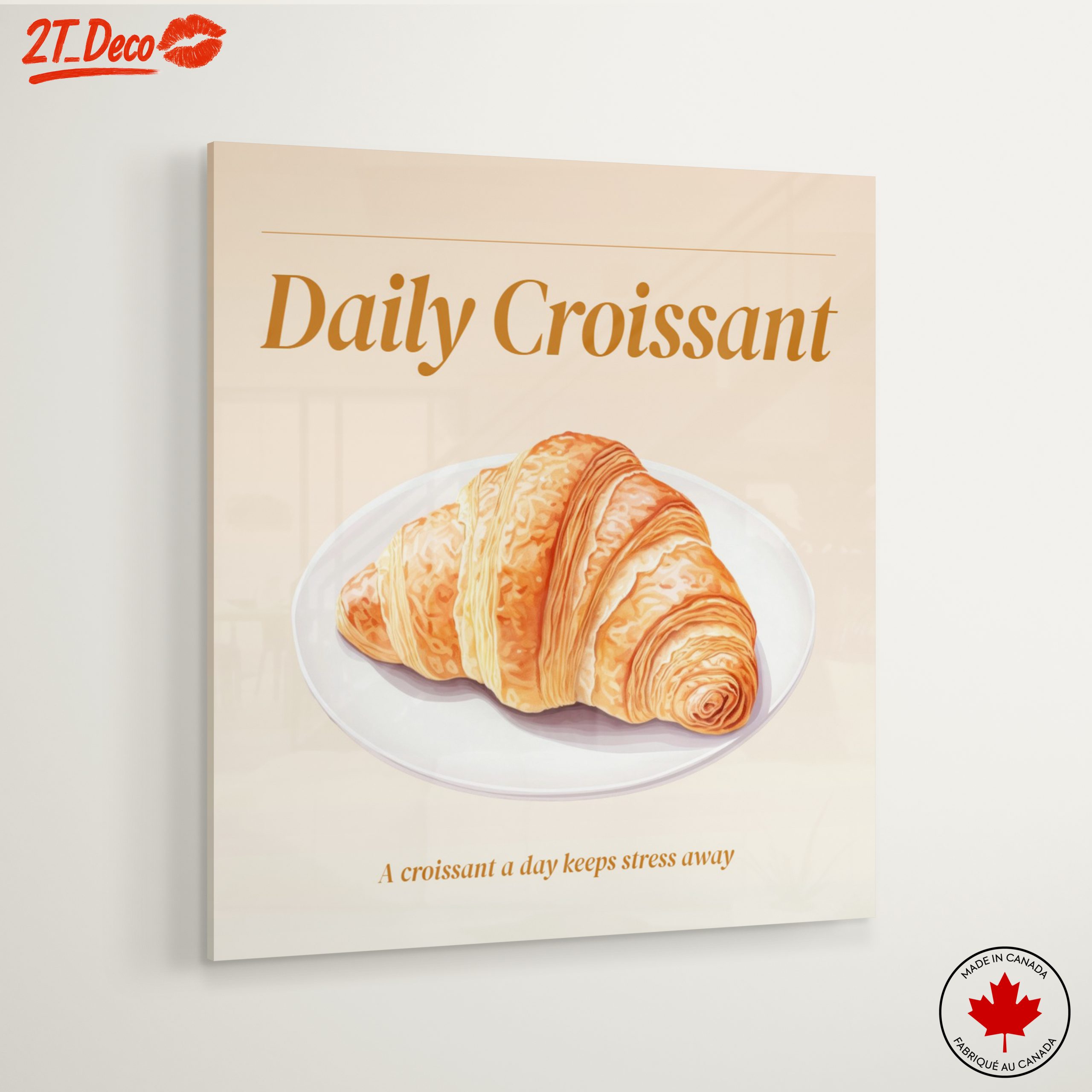 Stylized Abstract Croissant Artwork - Image 6