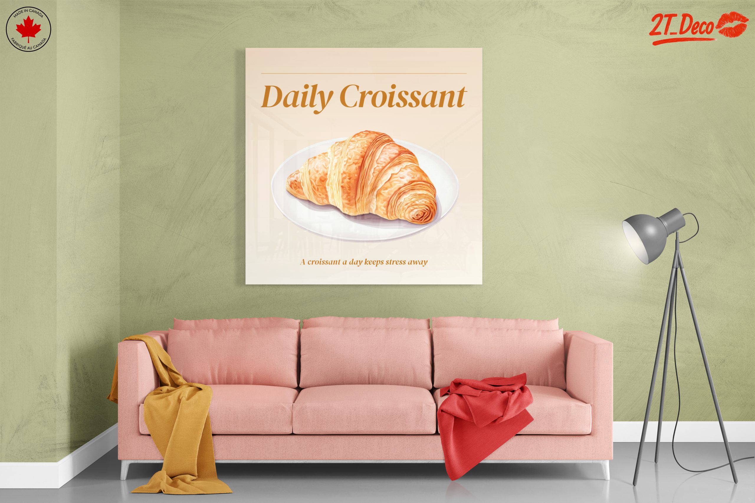 Stylized Abstract Croissant Artwork - Image 7