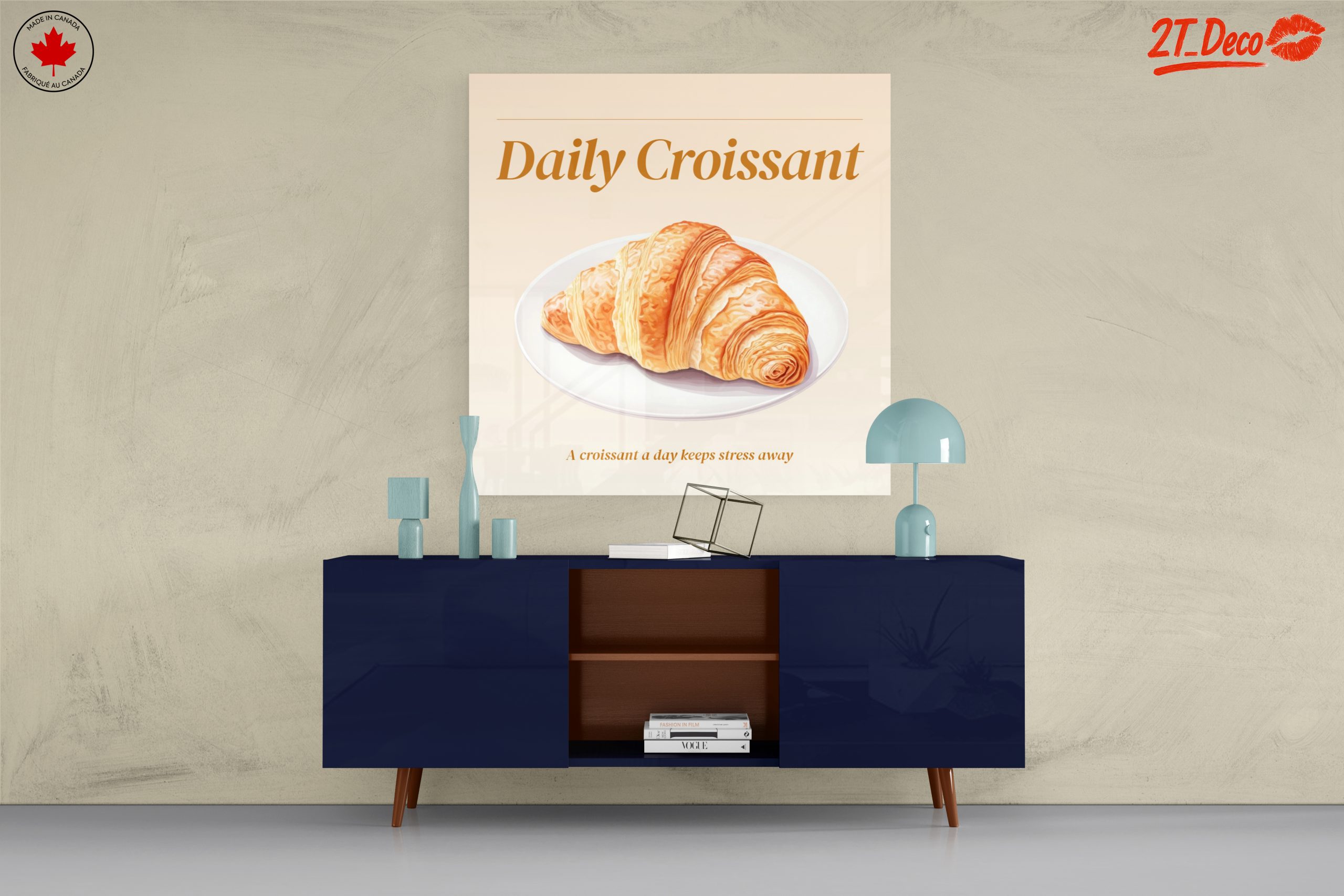 Stylized Abstract Croissant Artwork - Image 8