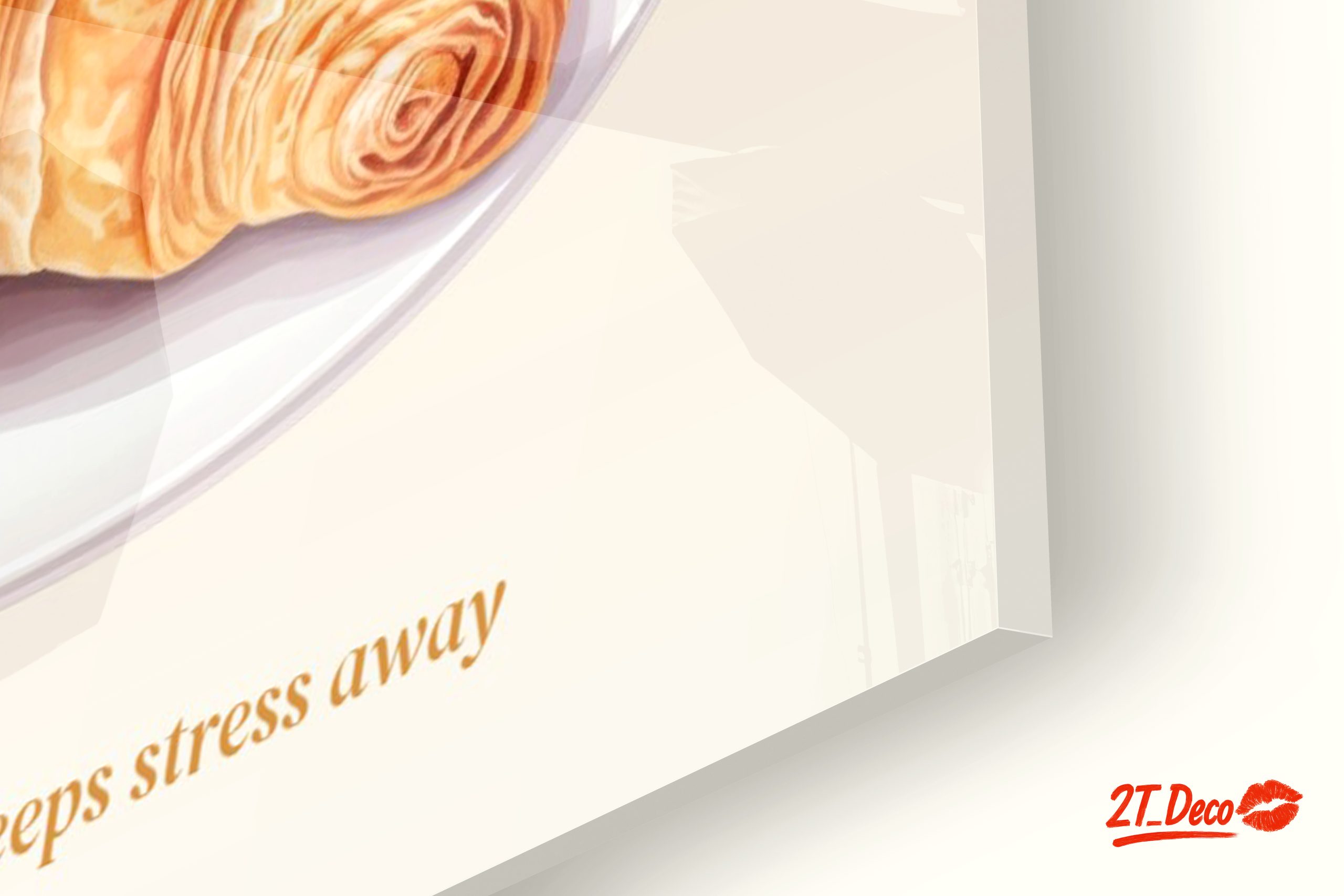 Stylized Abstract Croissant Artwork - Image 9