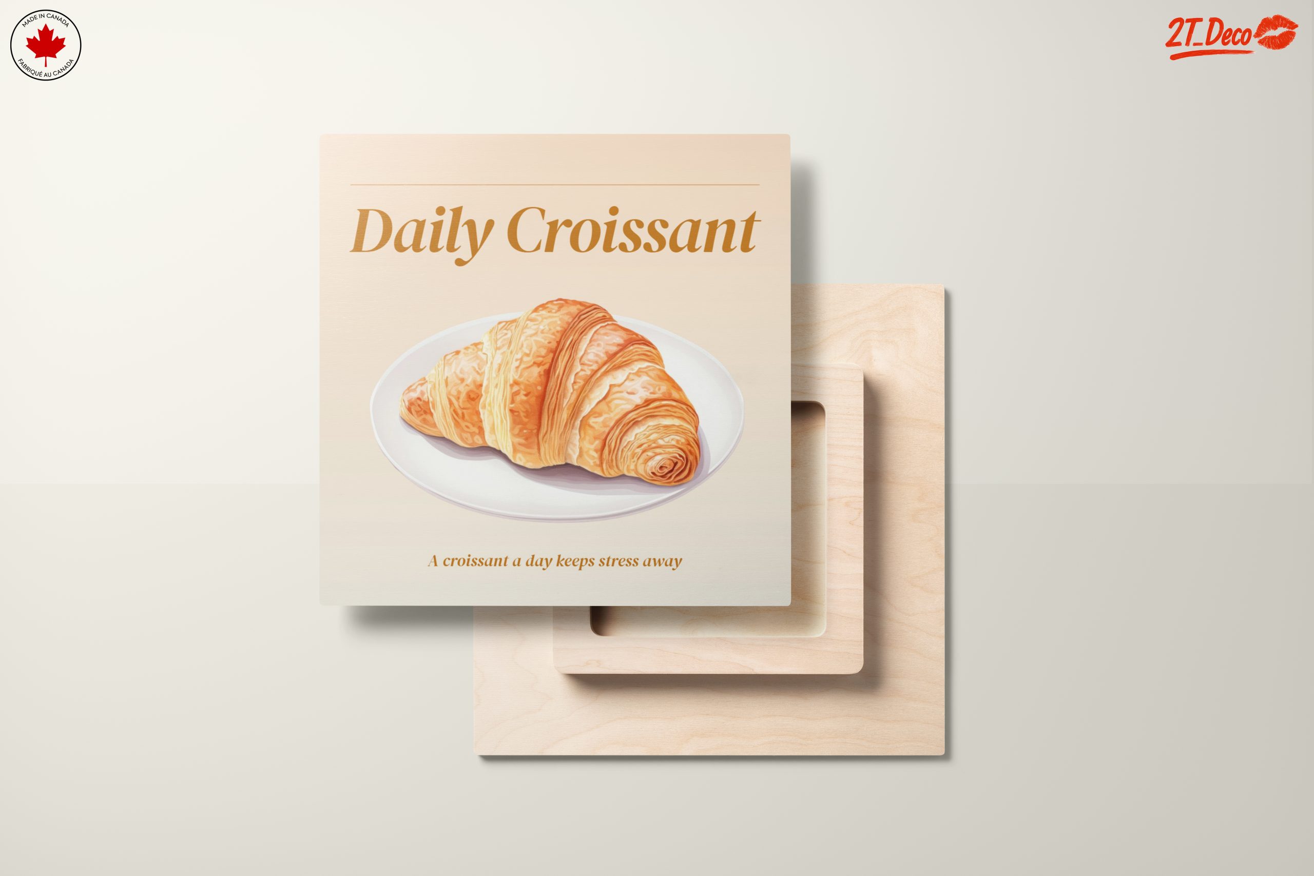 Stylized Abstract Croissant Artwork - Image 11