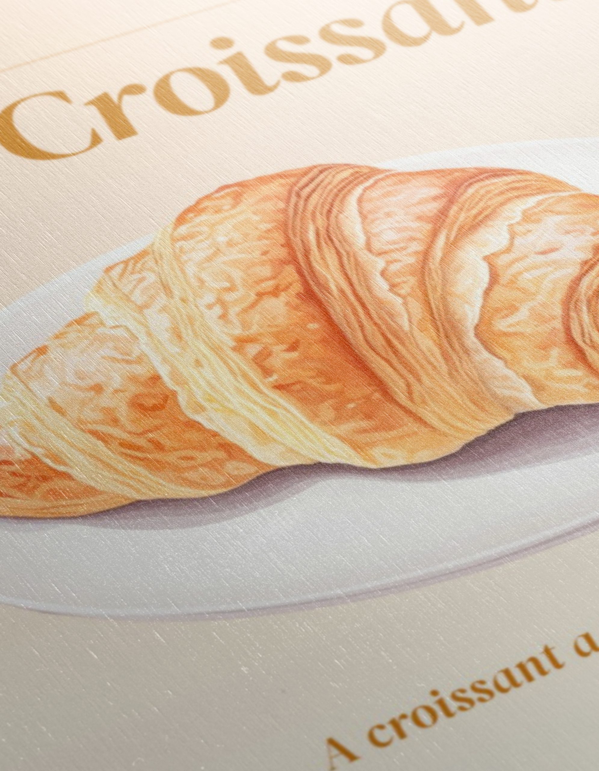 Stylized Abstract Croissant Artwork - Image 12