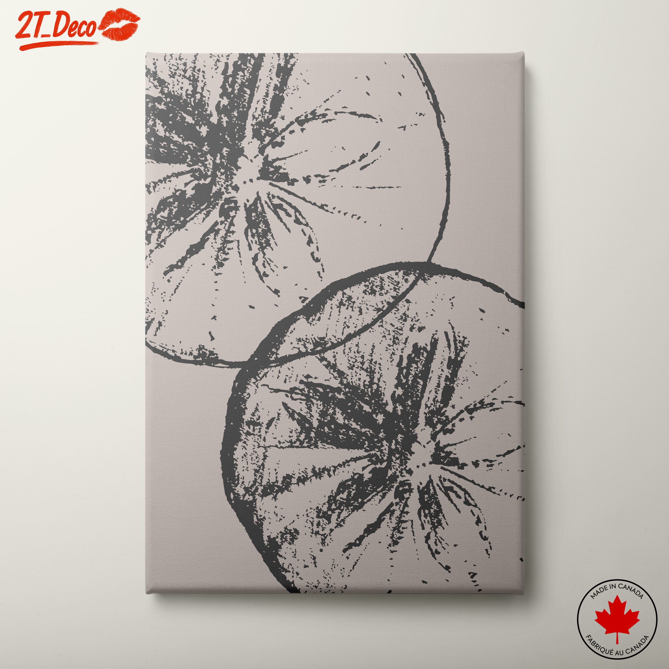 Stylized Floral Artwork with Soft Palette