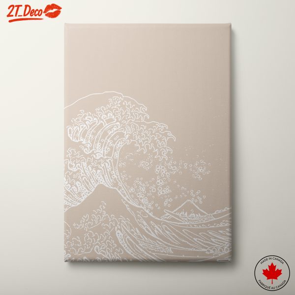Stylized Wave Art with Minimalist Design