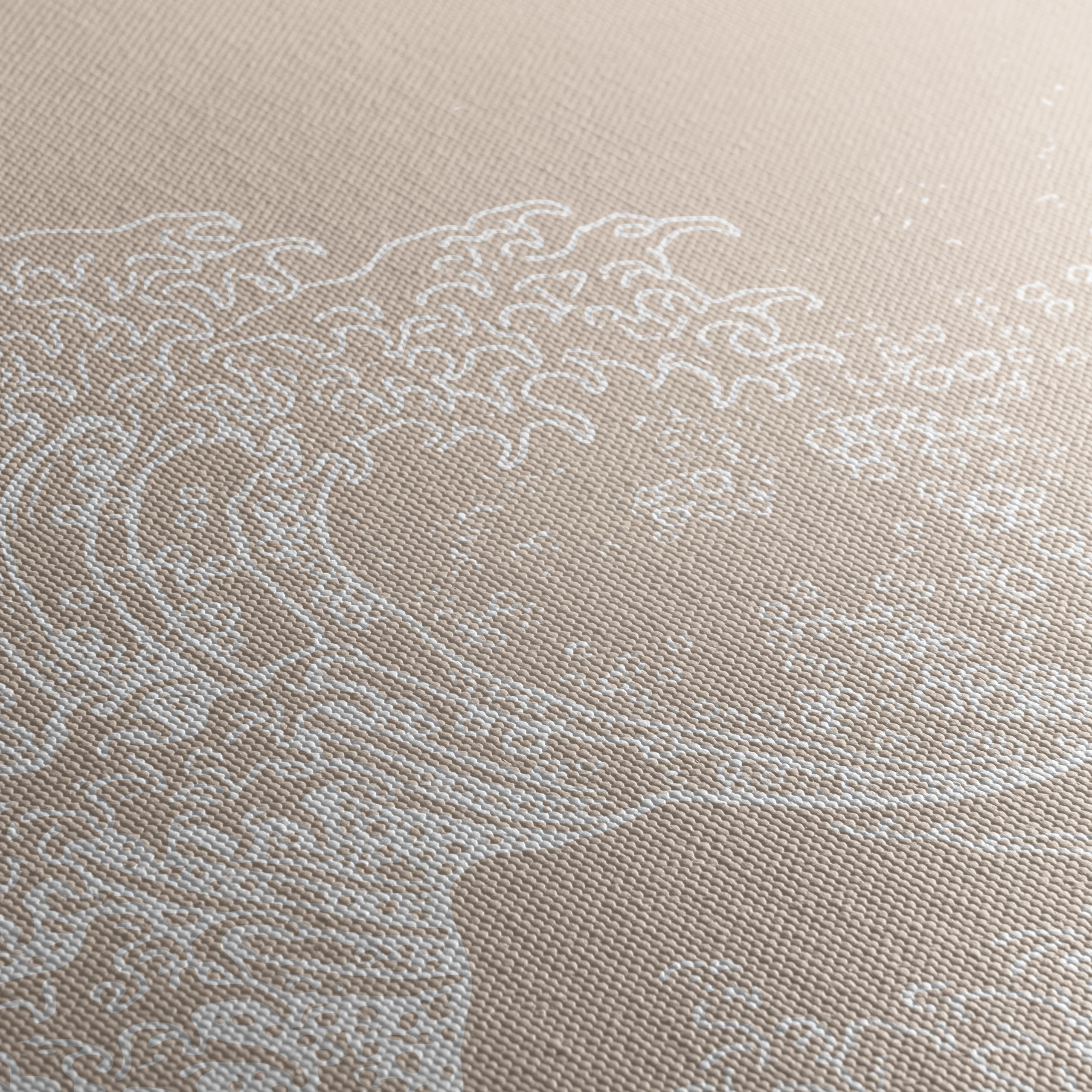 Stylized Wave Art with Minimalist Design - Image 5