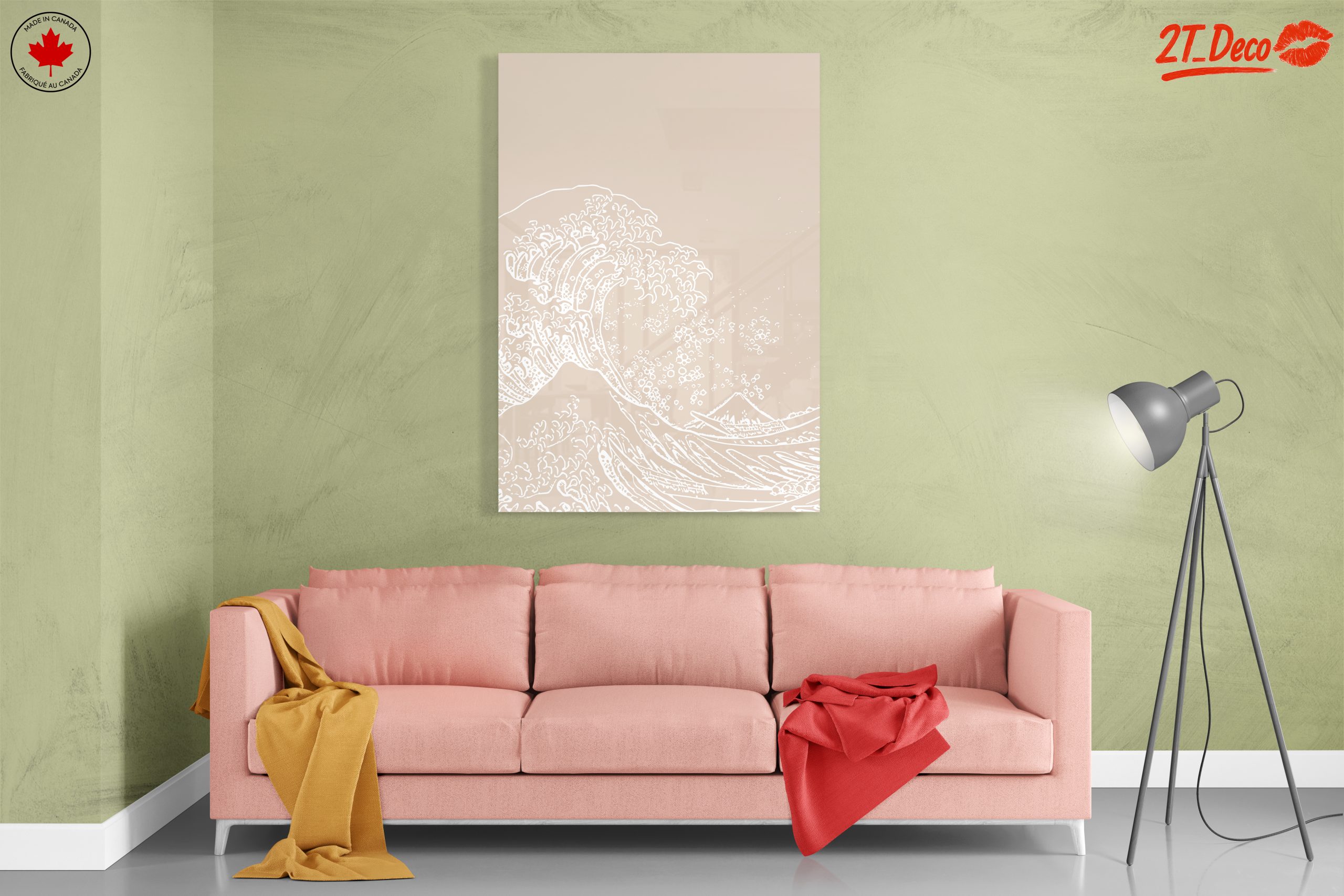 Stylized Wave Art with Minimalist Design - Image 7