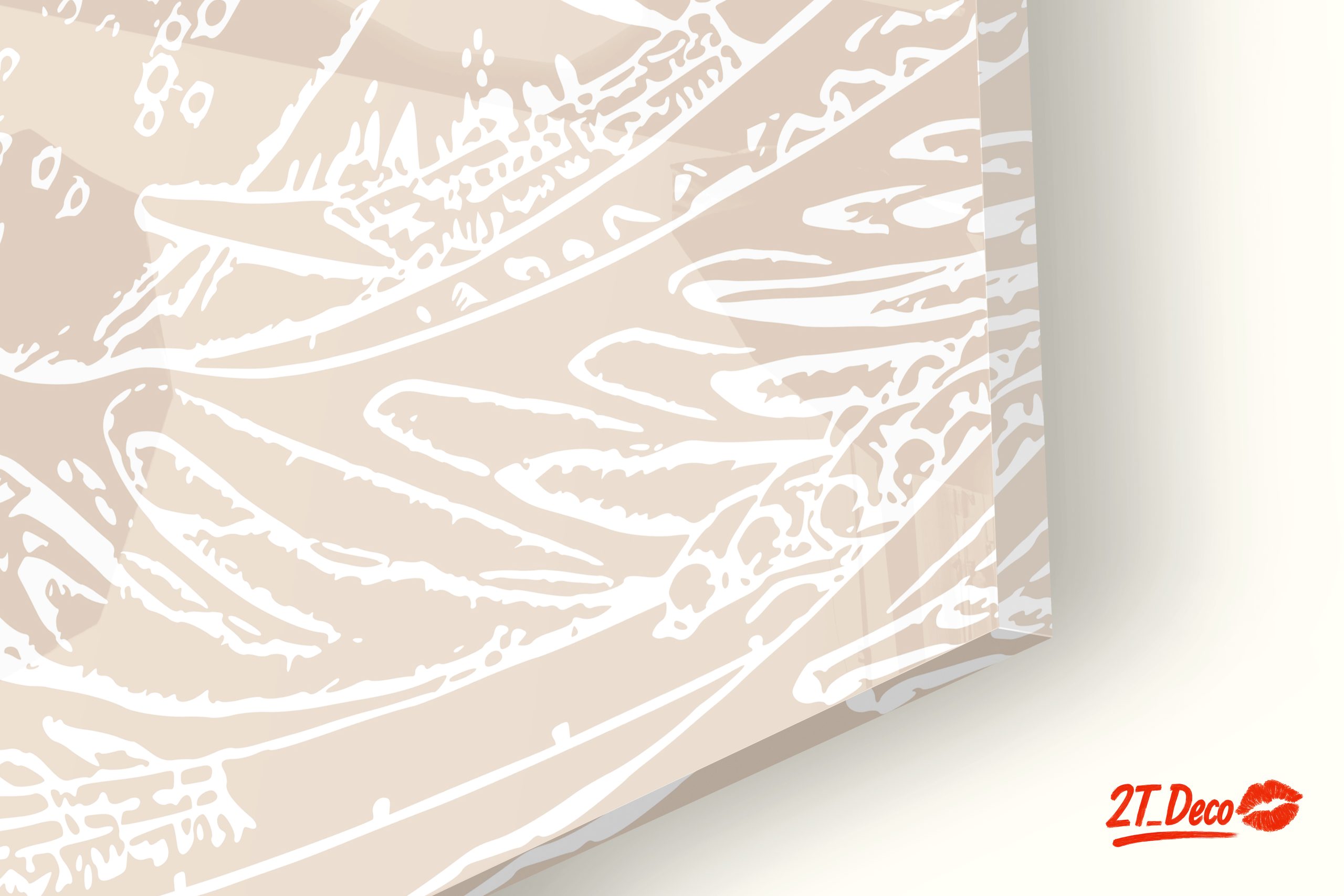 Stylized Wave Art with Minimalist Design - Image 9