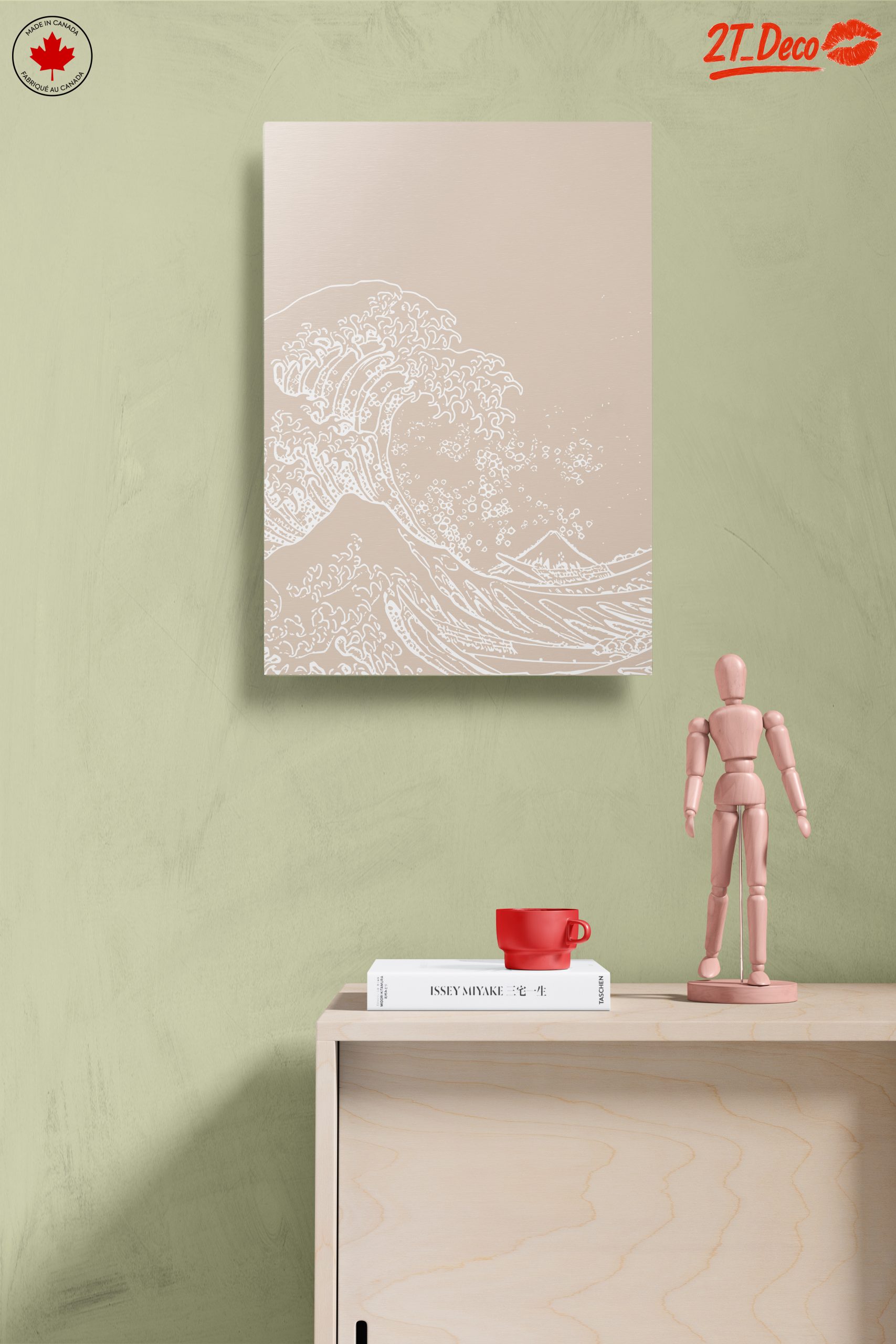 Stylized Wave Art with Minimalist Design - Image 14