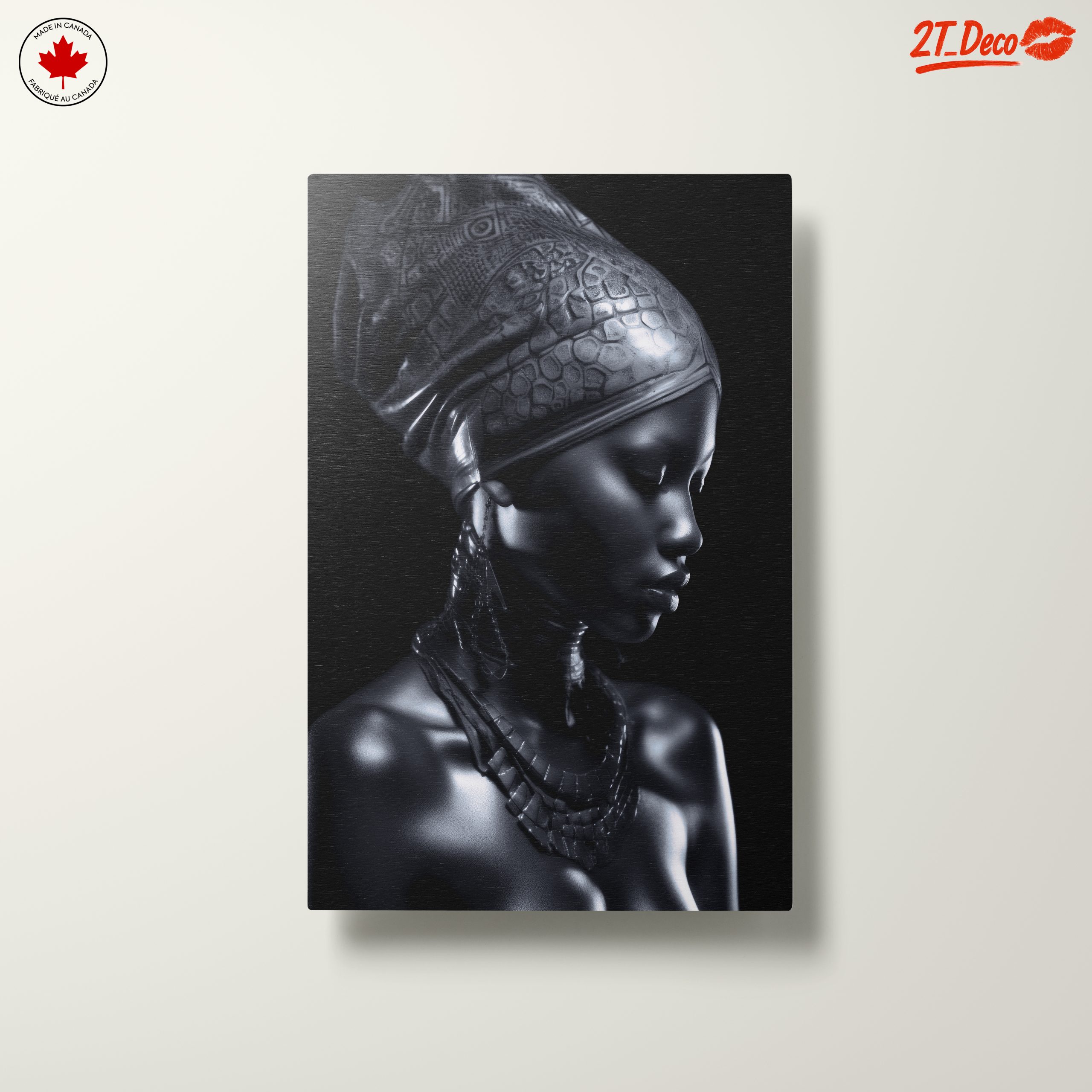 Elegant Afrocentric Portrait with Cultural Elements - Image 10