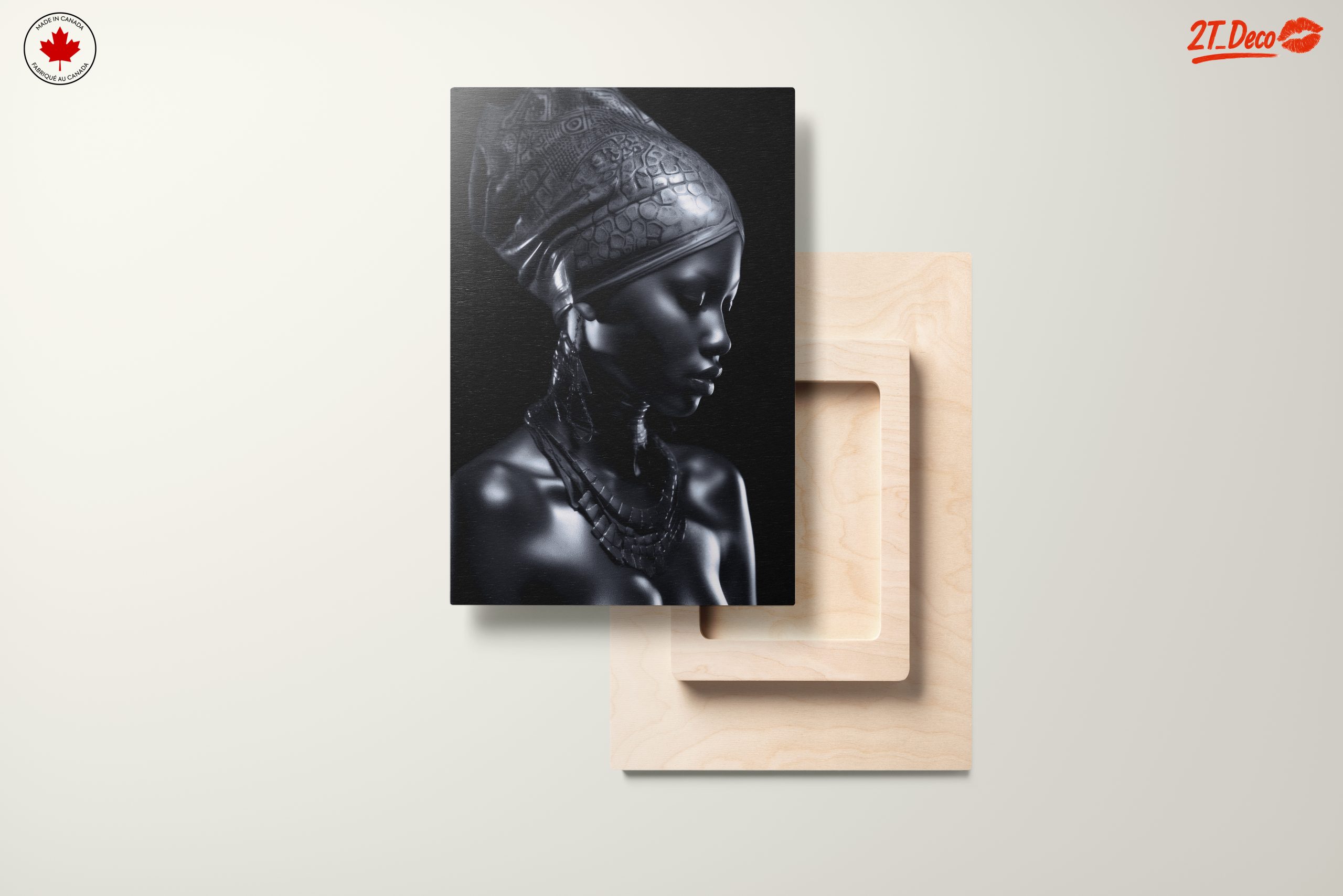 Elegant Afrocentric Portrait with Cultural Elements - Image 11