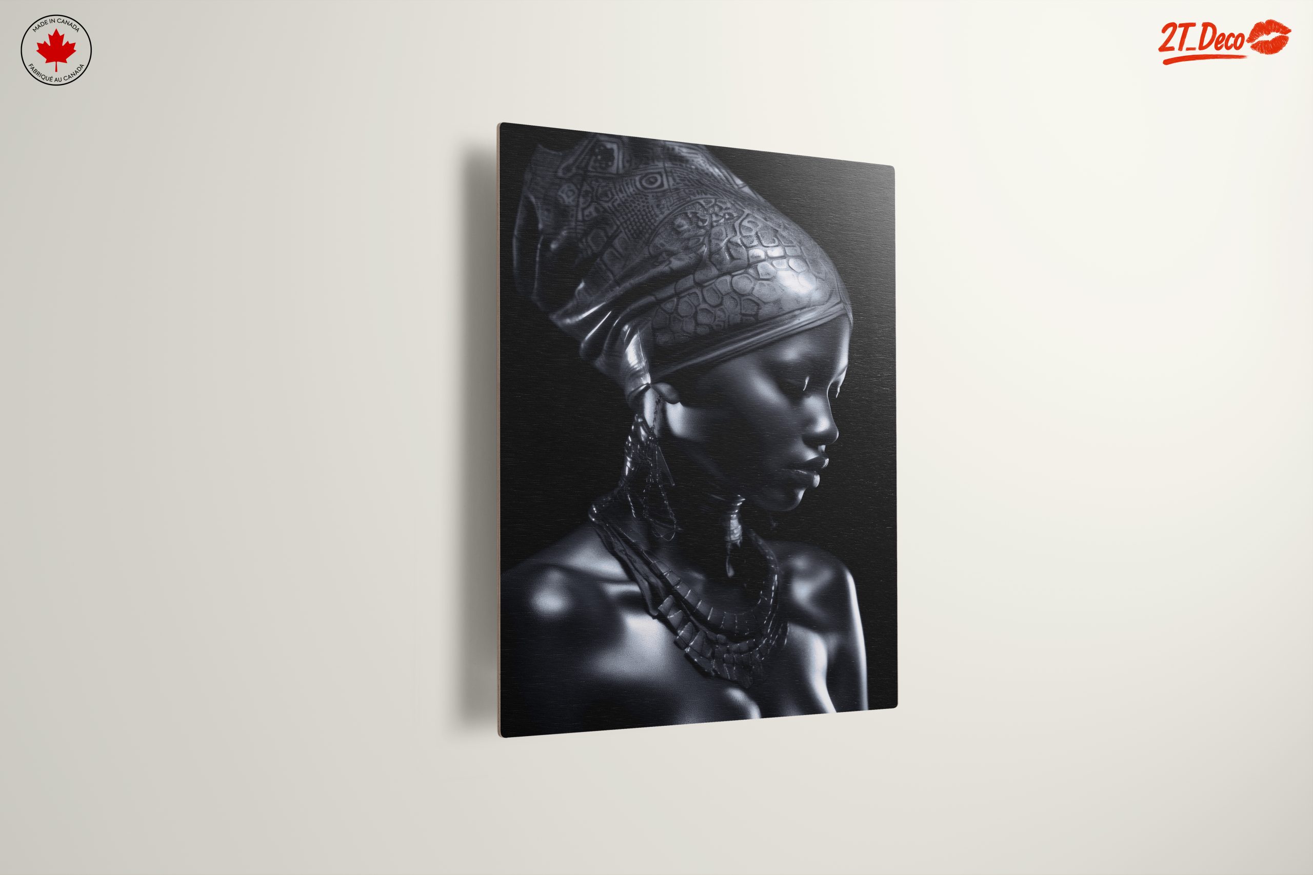 Elegant Afrocentric Portrait with Cultural Elements - Image 13