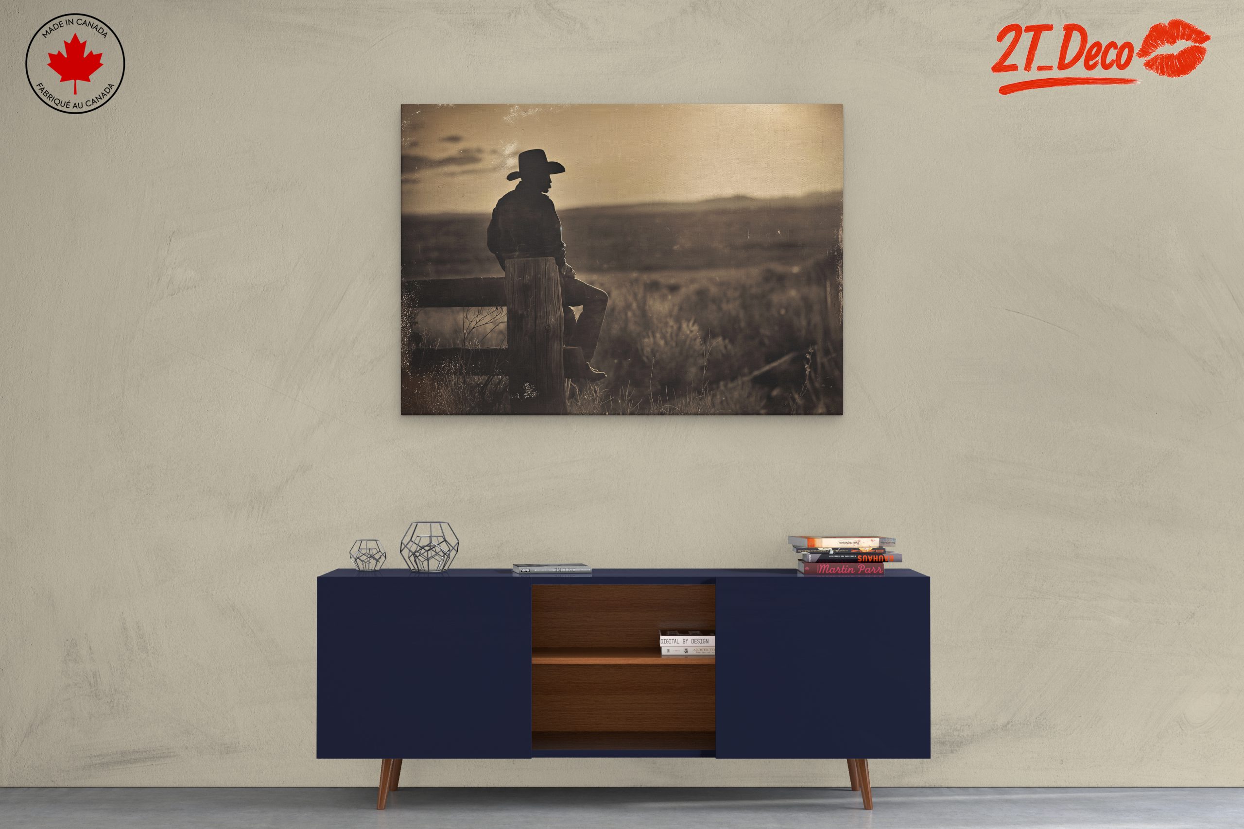 Silhouette Cowboy at Sunset - Image 3