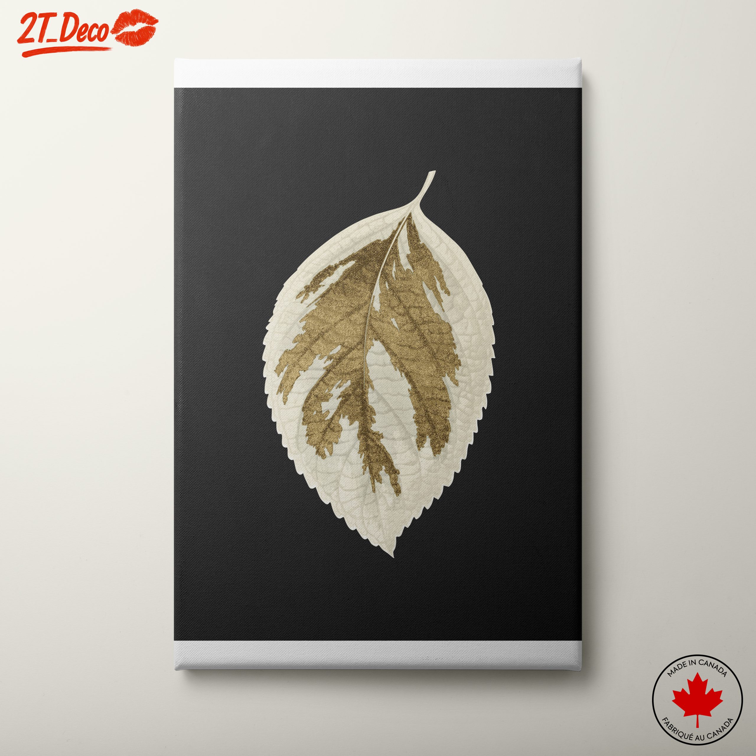 Stylized Gold Leaf Nature Art