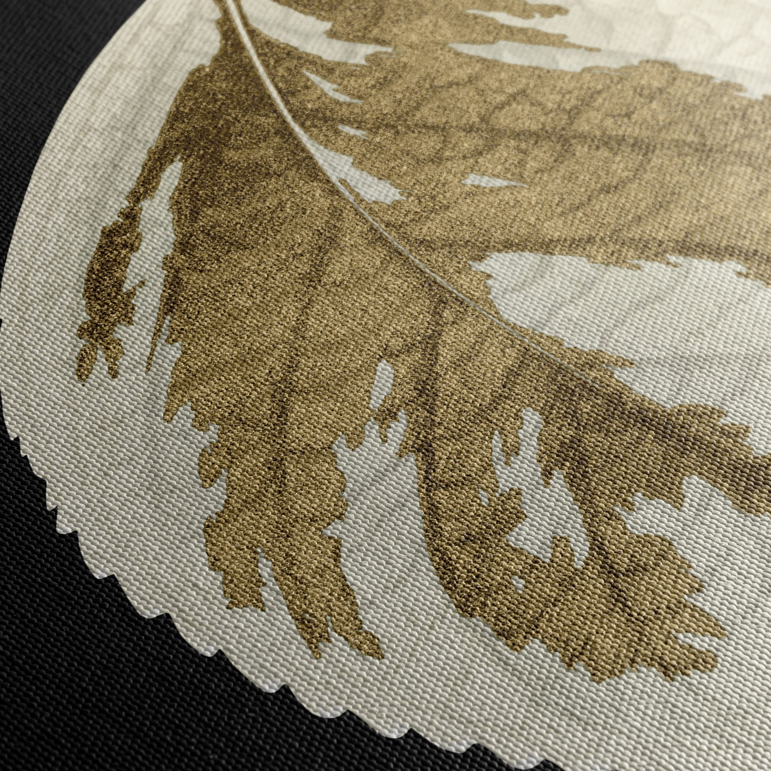 Stylized Gold Leaf Nature Art - Image 5