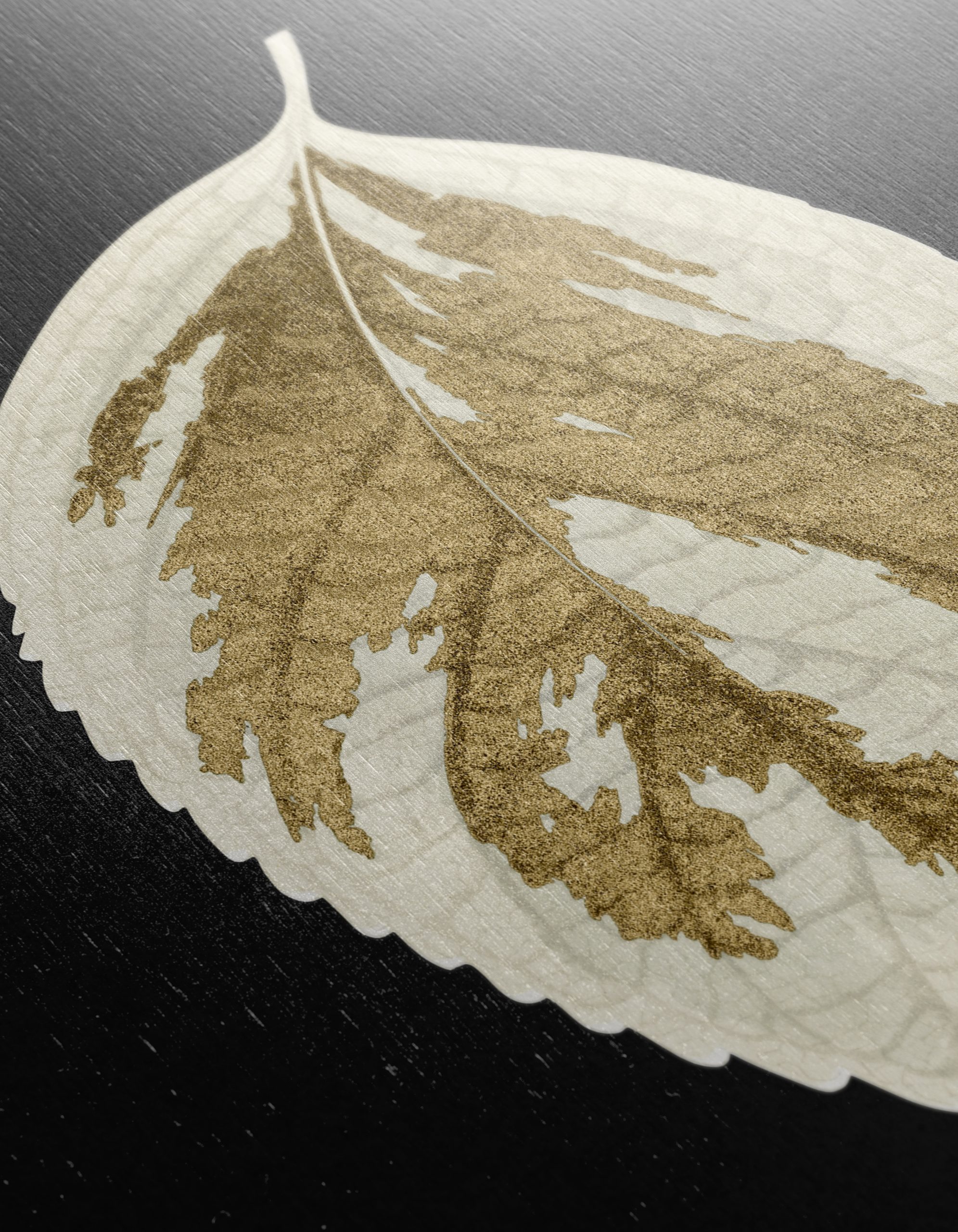 Stylized Gold Leaf Nature Art - Image 12