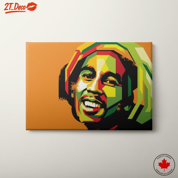 Colorful Bob Marley Art Piece
