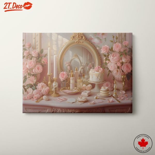 Elegant Feminine Floral Still Life Art