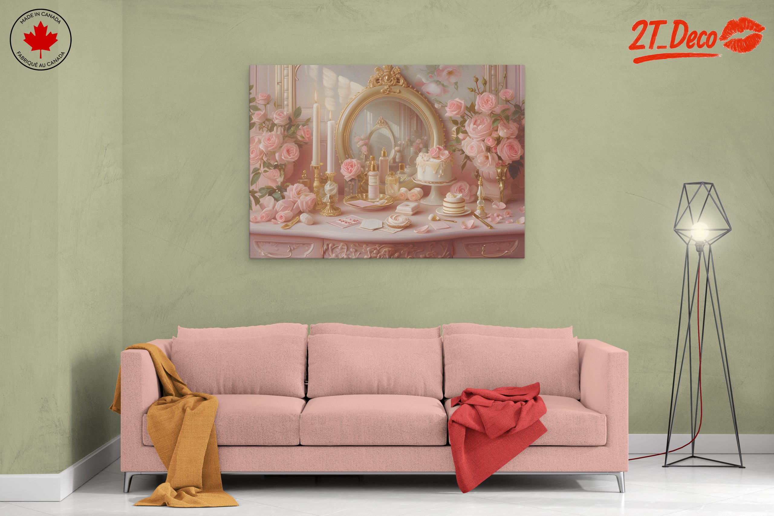 Elegant Feminine Floral Still Life Art - Image 2