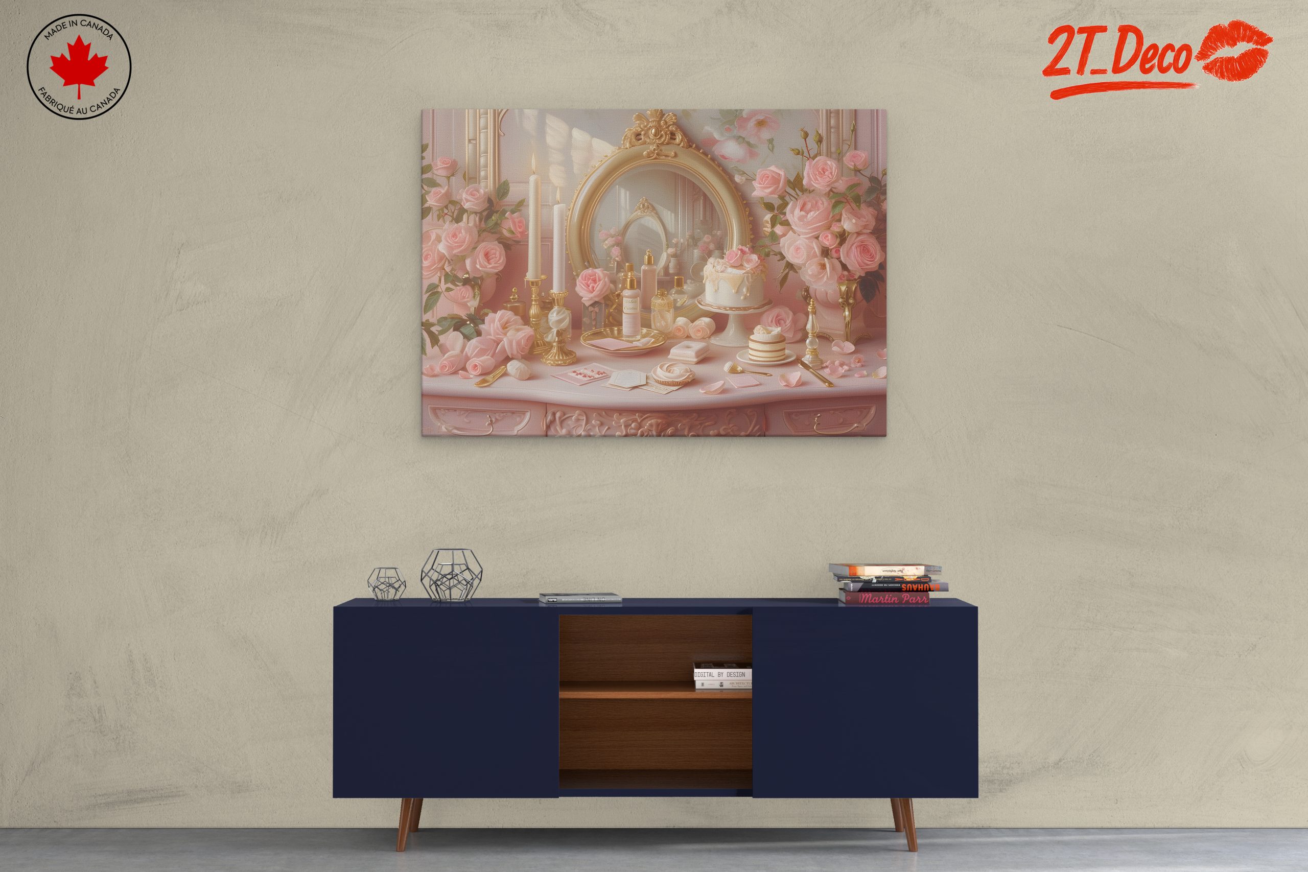 Elegant Feminine Floral Still Life Art - Image 3