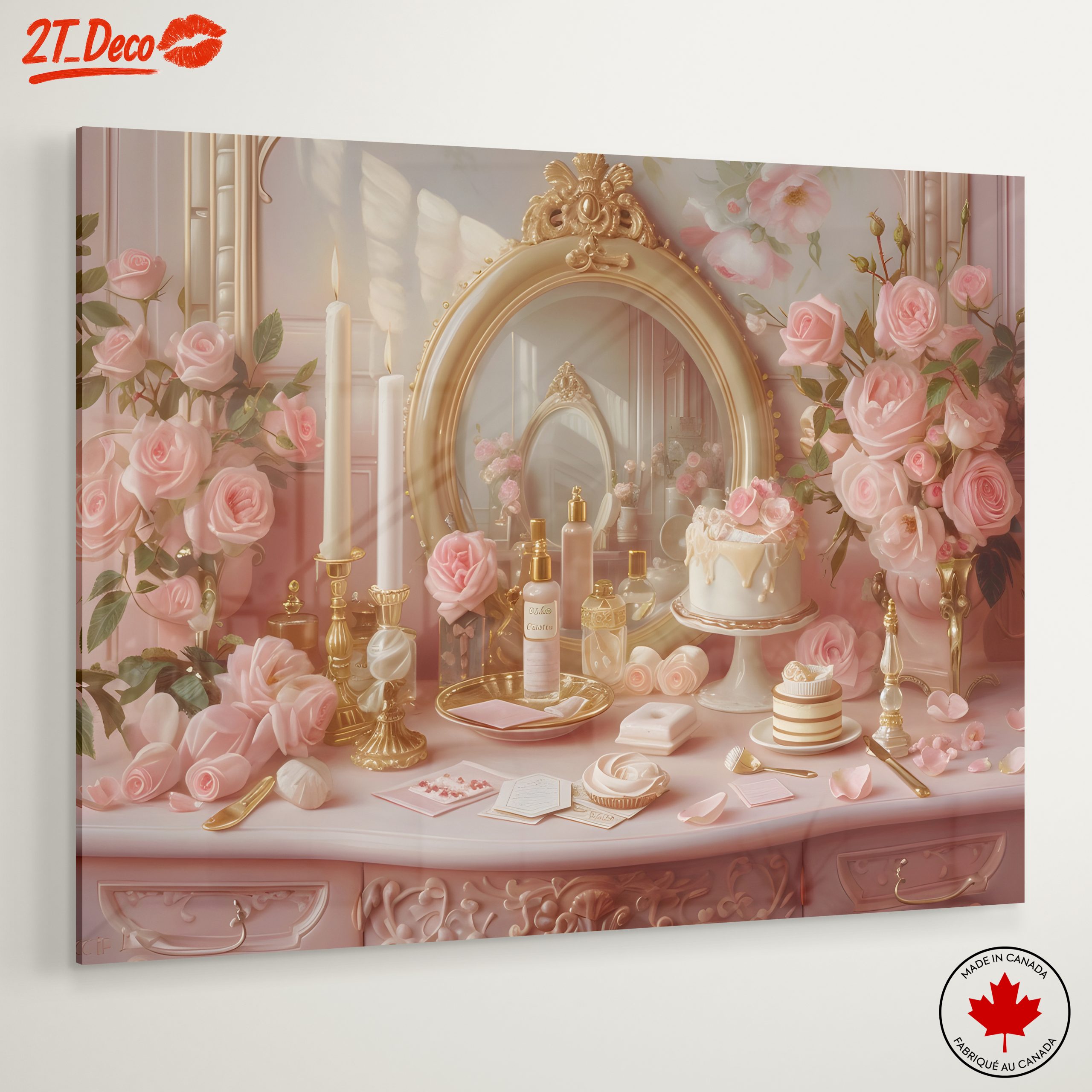 Elegant Feminine Floral Still Life Art - Image 6