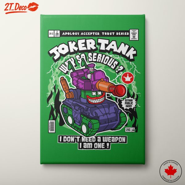 Joker Tank Comic Art Print