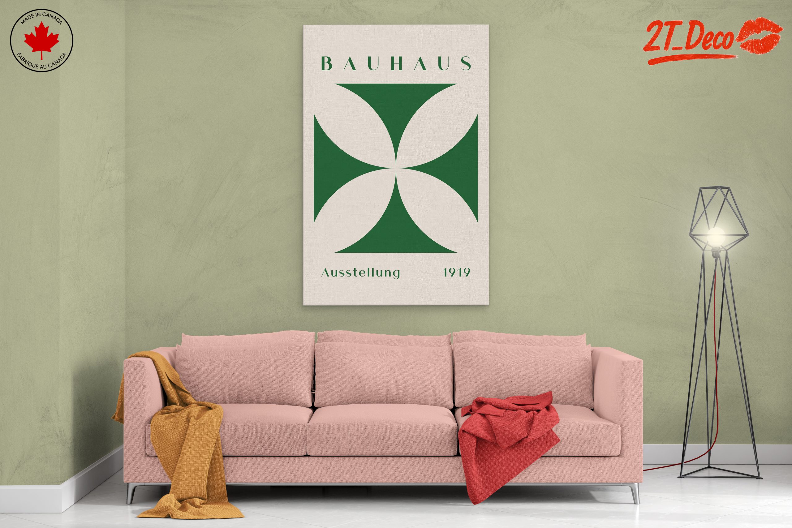Bauhaus Style Geometric Wall Art 3 - Image 2