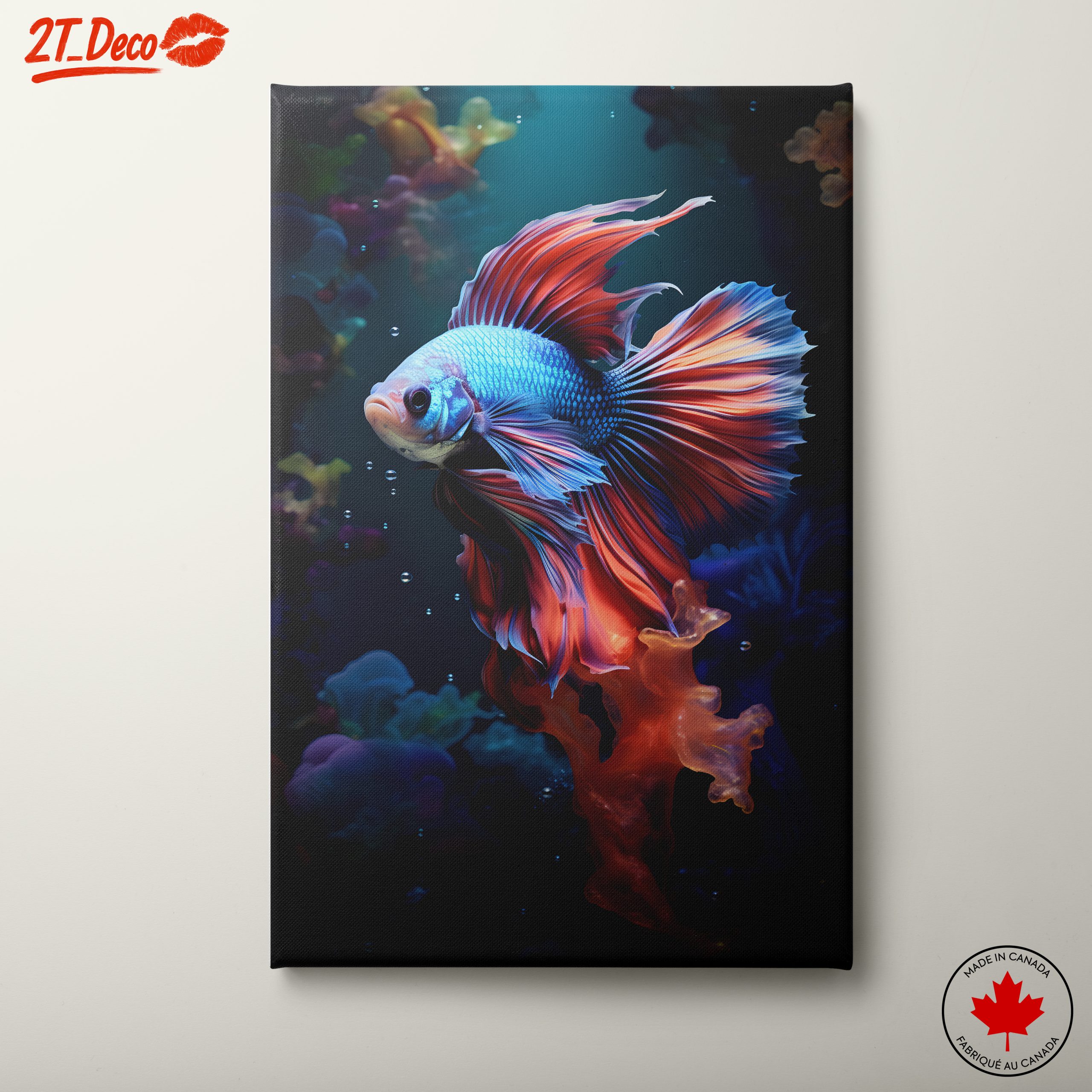 Vibrant Fish Swimming Among Coral