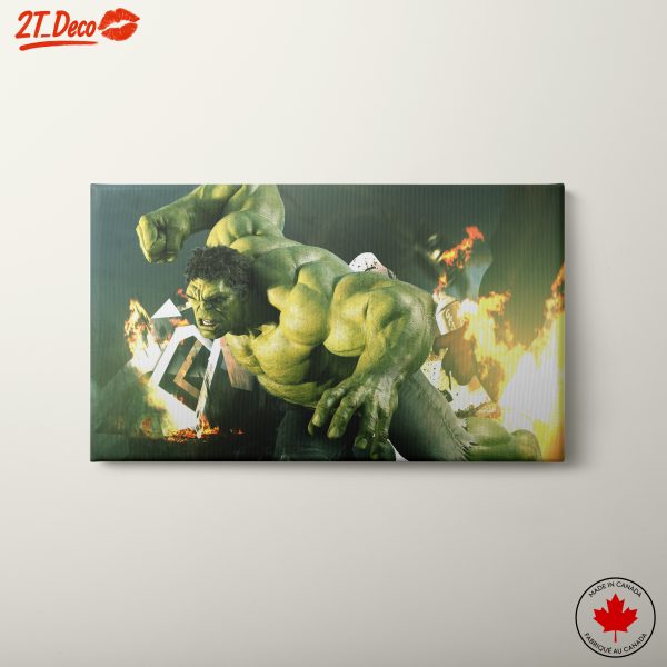 Dynamic Hulk Battle Art