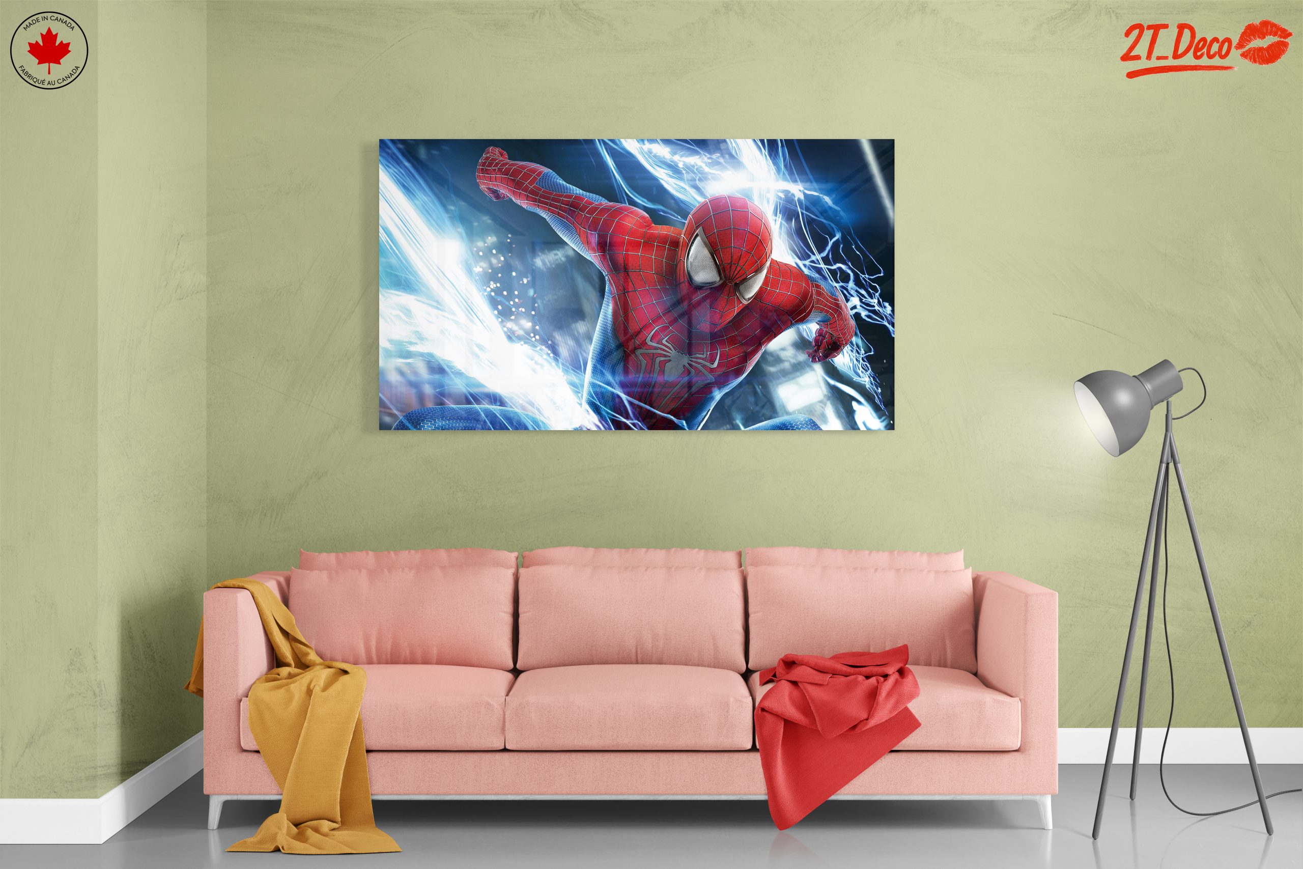 Dynamic Spider Man Artwork with Electric Effects - Image 7