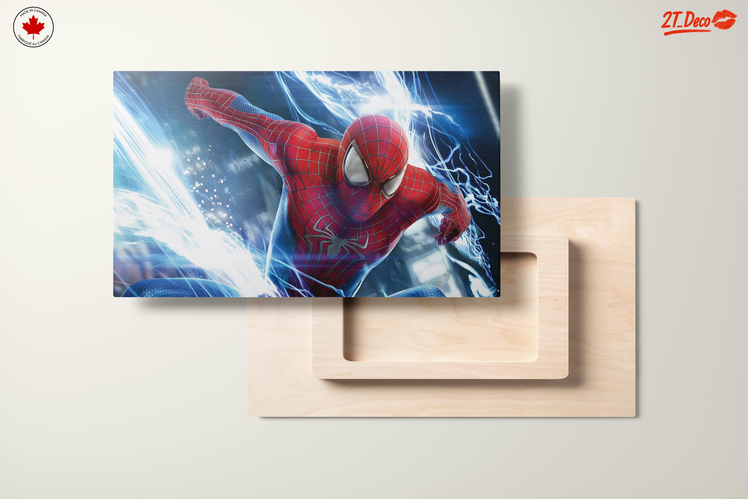 Dynamic Spider Man Artwork with Electric Effects - Image 11