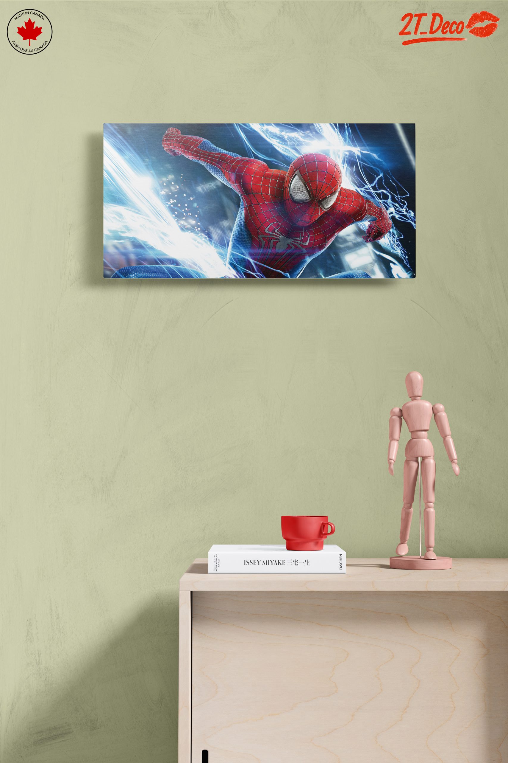 Dynamic Spider Man Artwork with Electric Effects - Image 14