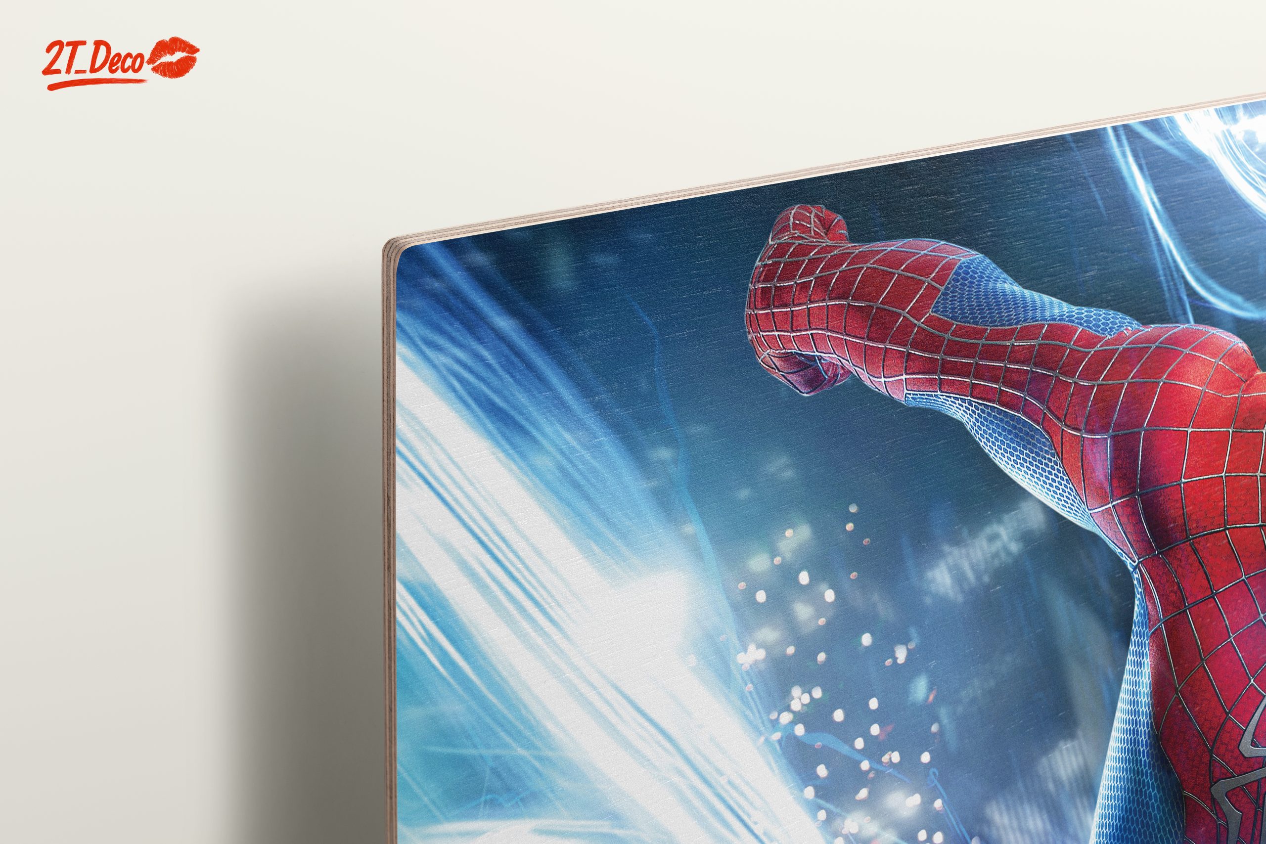 Dynamic Spider Man Artwork with Electric Effects - Image 15