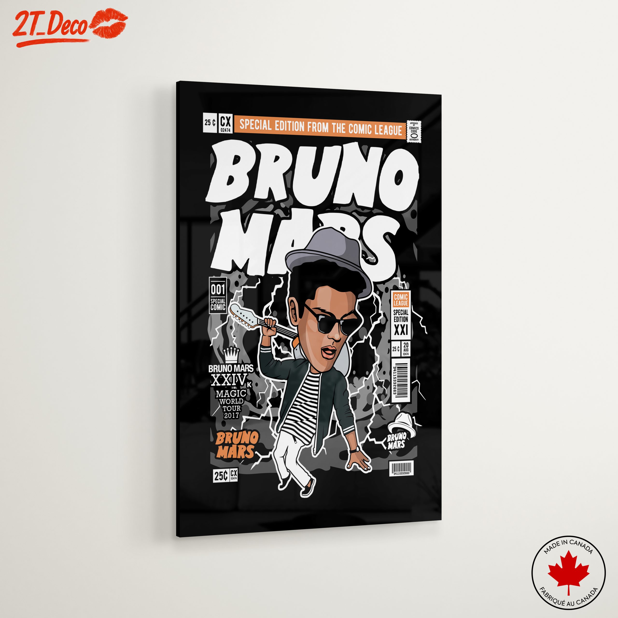 Bruno Mars Comic Style Art - Image 6