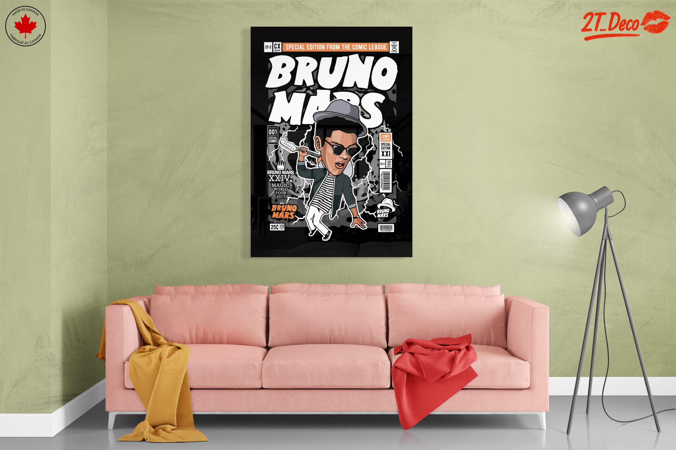 Bruno Mars Comic Style Art - Image 7
