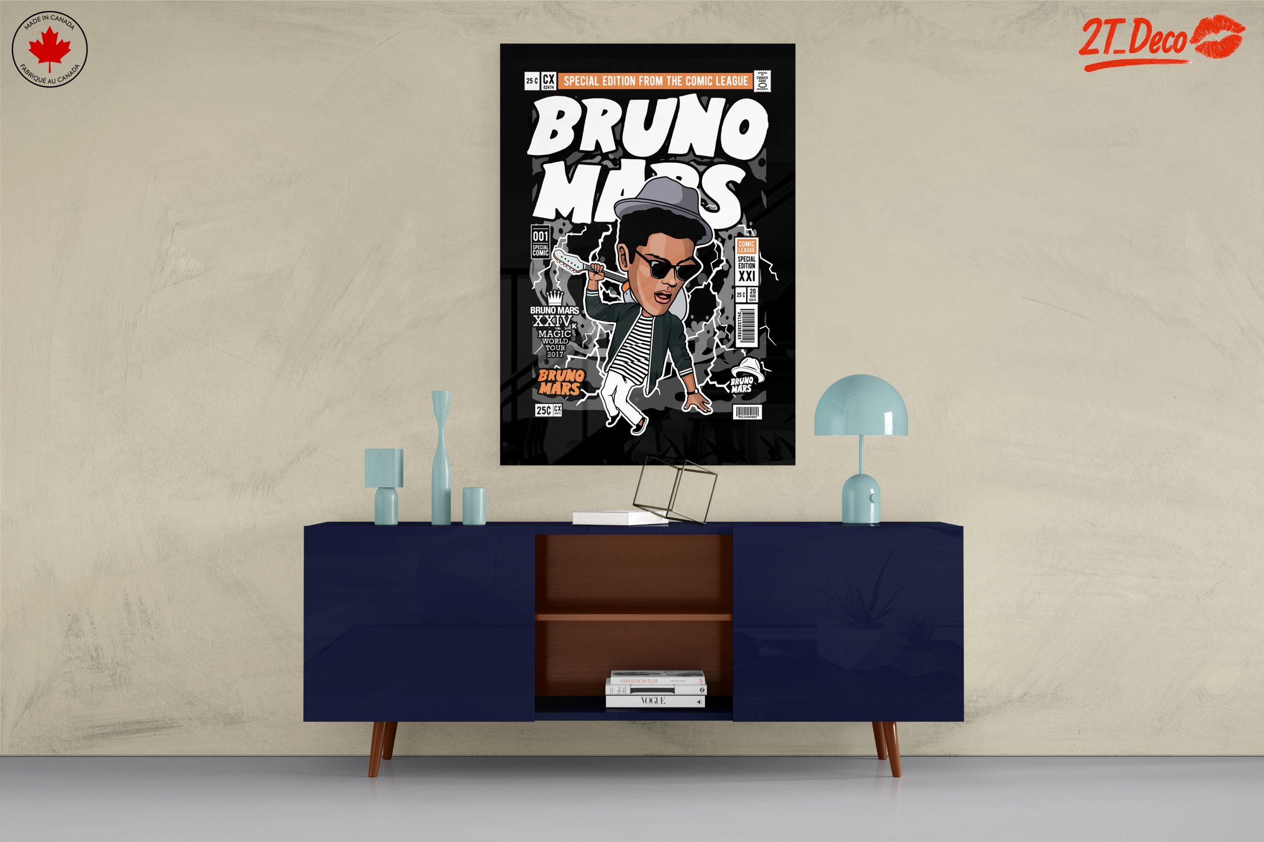 Bruno Mars Comic Style Art - Image 8