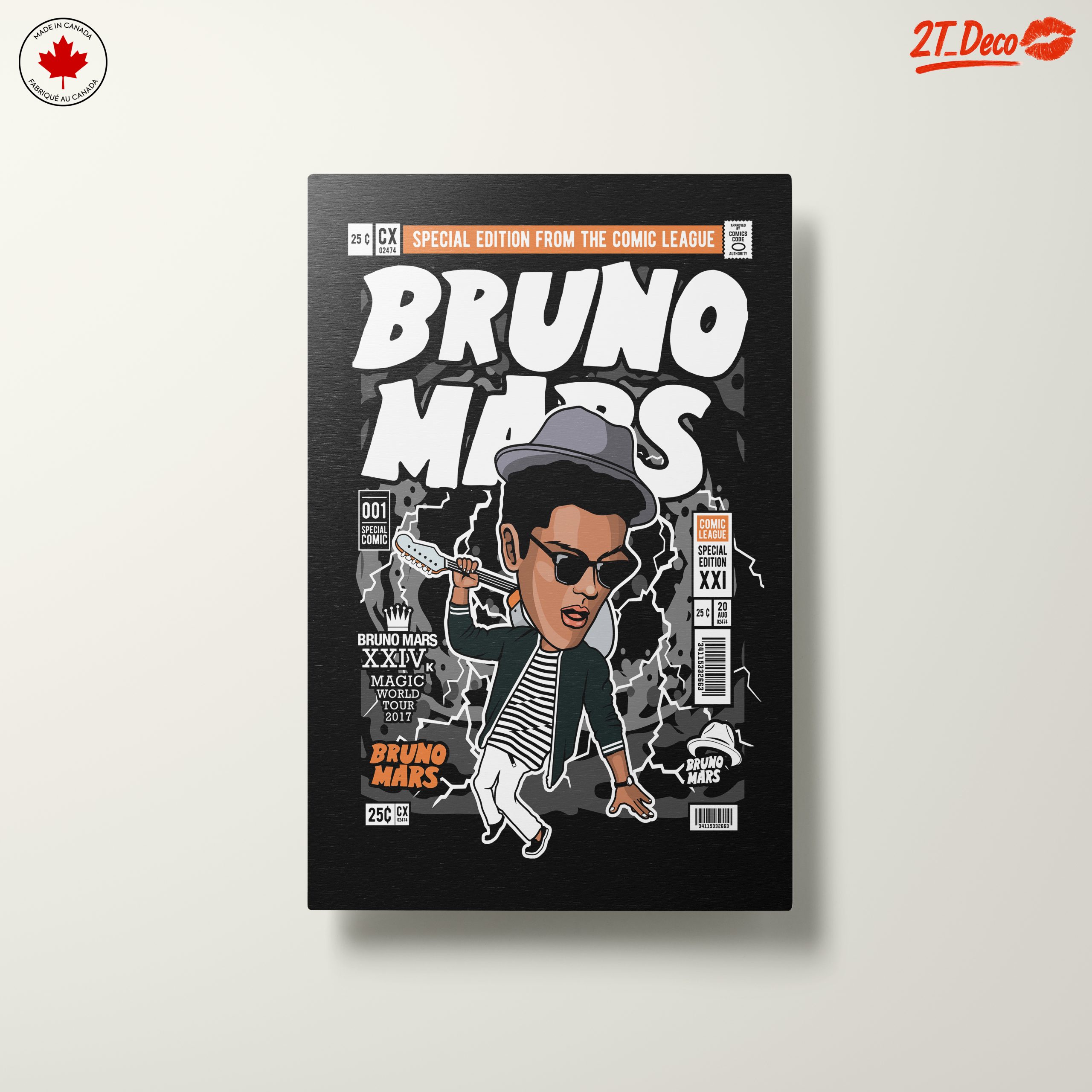 Bruno Mars Comic Style Art - Image 10