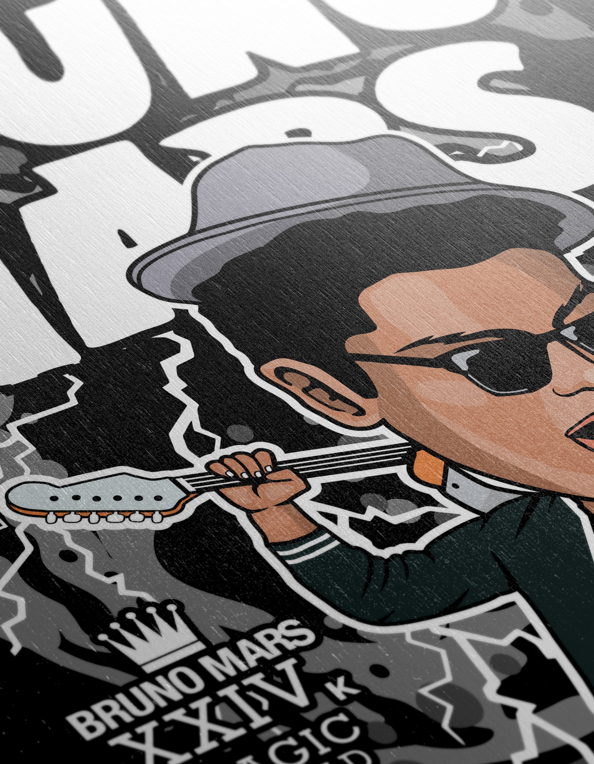 Bruno Mars Comic Style Art - Image 12
