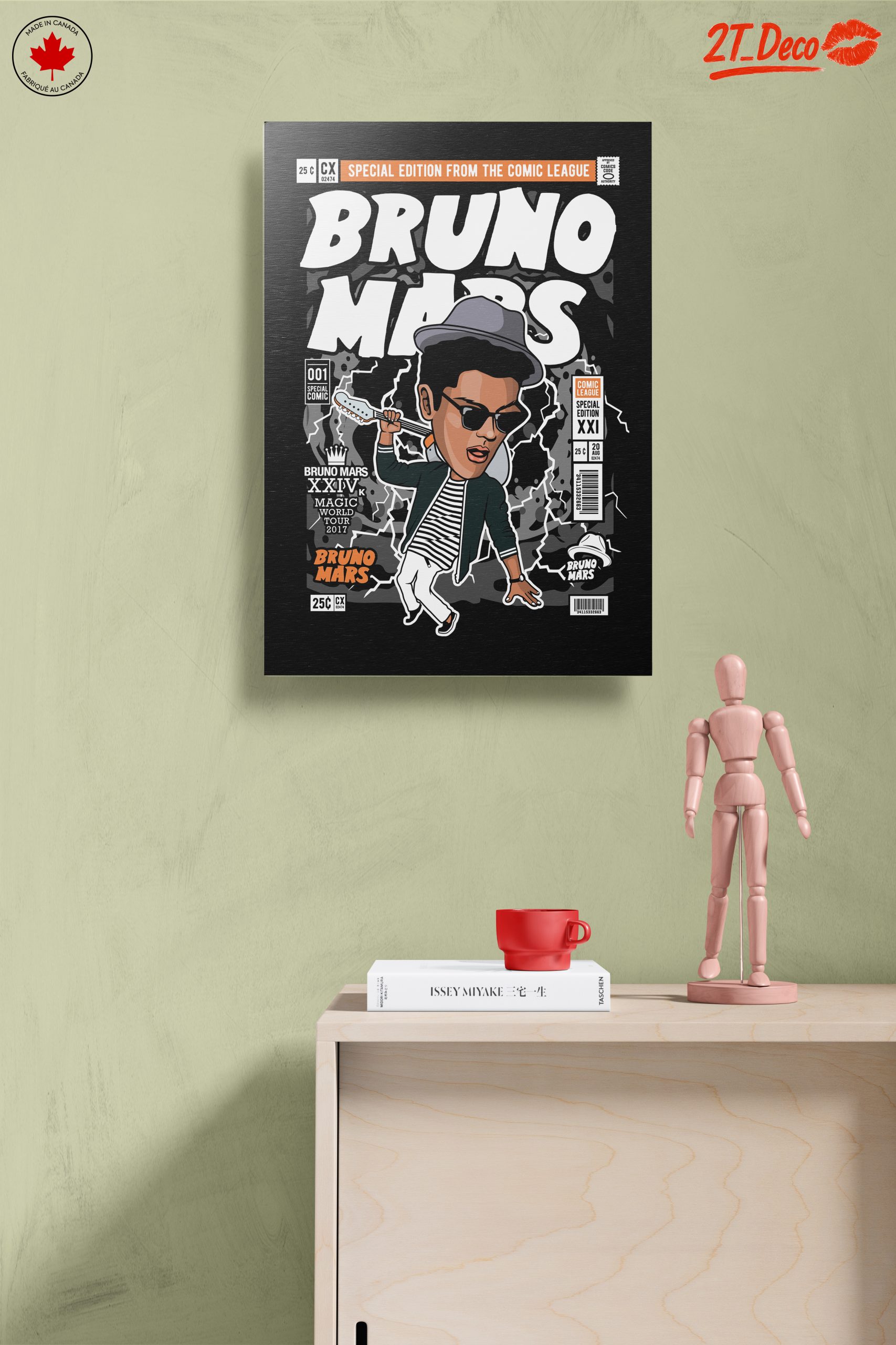 Bruno Mars Comic Style Art - Image 14