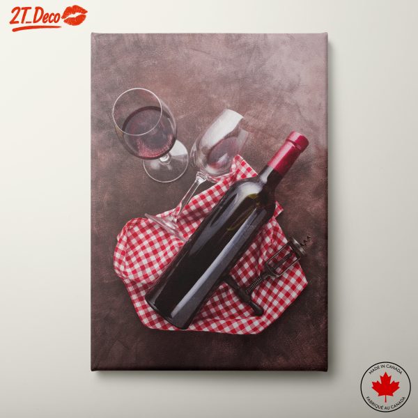 Elegant Wine Bottle and Glasses Still Life