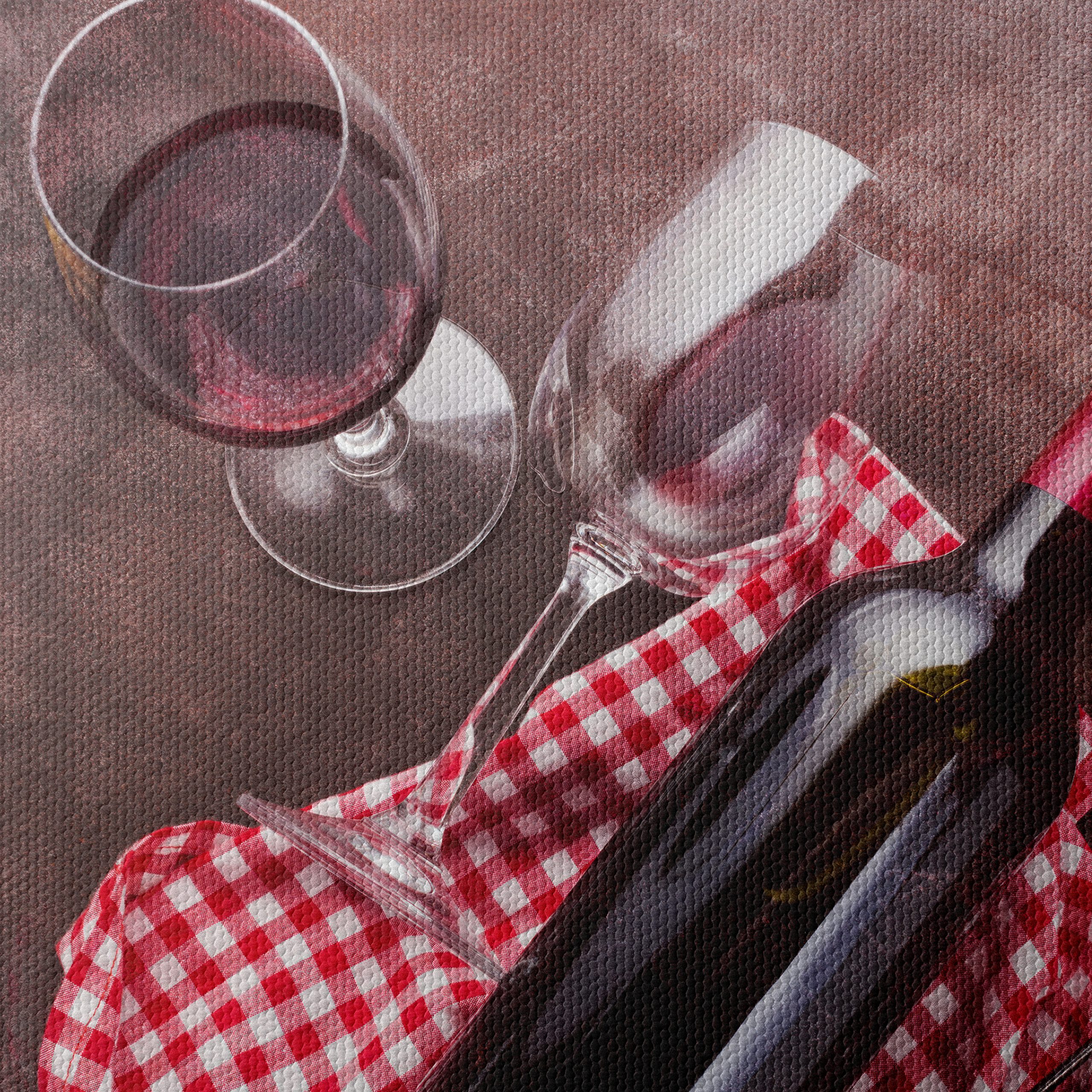 Elegant Wine Bottle and Glasses Still Life - Image 4