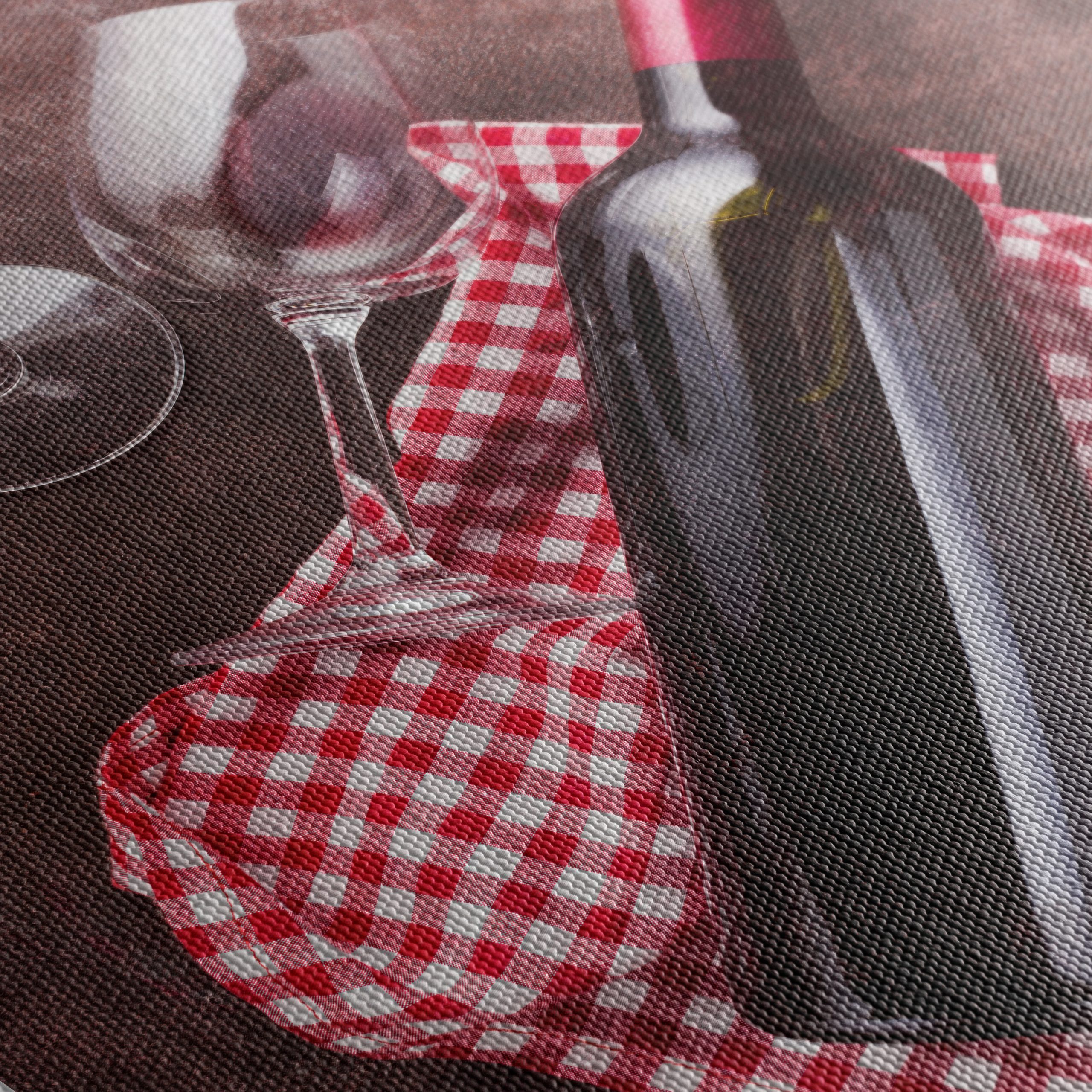 Elegant Wine Bottle and Glasses Still Life - Image 5